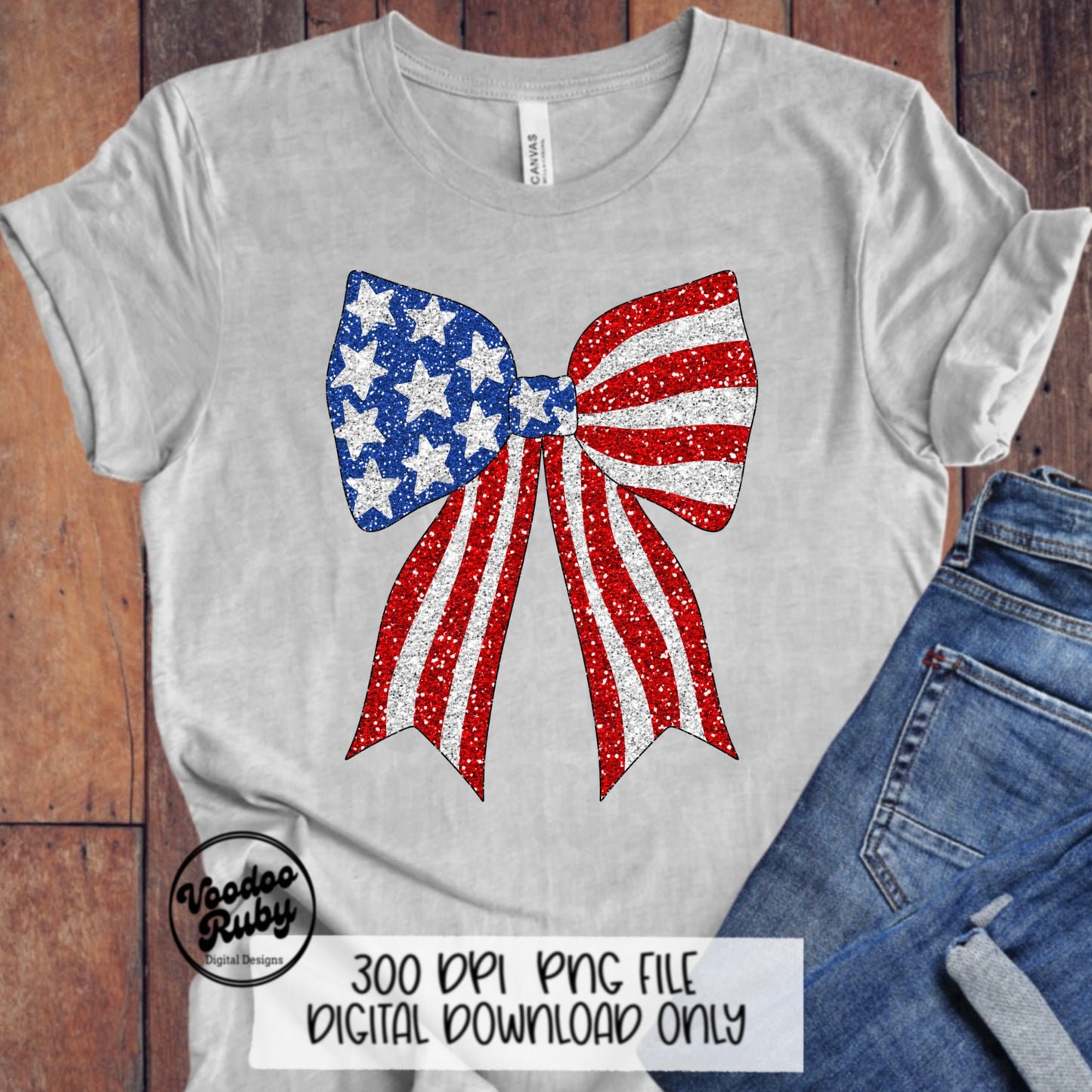 4th of July Glitter Coquette Bow PNG Sublimation Design Hand Drawn Digital Download Patriotic PNG Summer PNG American Flag dtf Printable