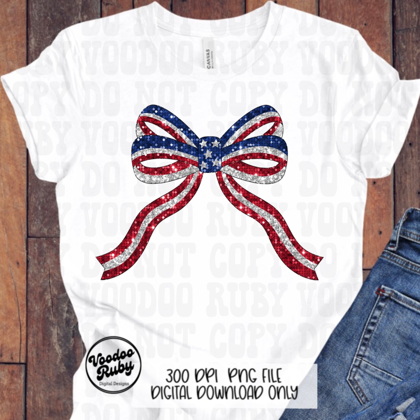 4th of July Sequin Coquette Bow PNG Sublimation Design Hand Drawn Digital Download Glitter Patriotic PNG Summer PNG American dtf Printable
