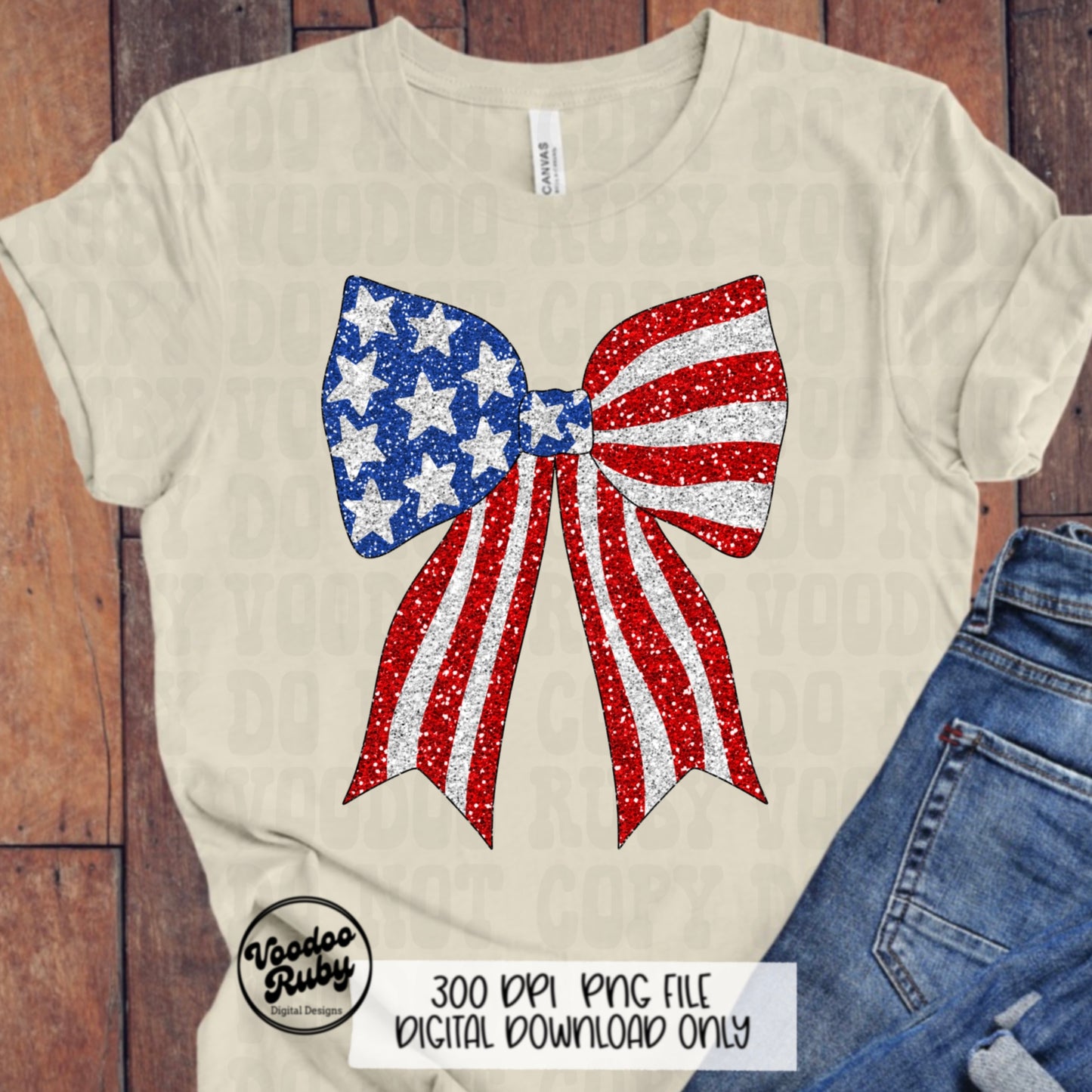 4th of July Glitter Coquette Bow PNG Sublimation Design Hand Drawn Digital Download Patriotic PNG Summer PNG American Flag dtf Printable