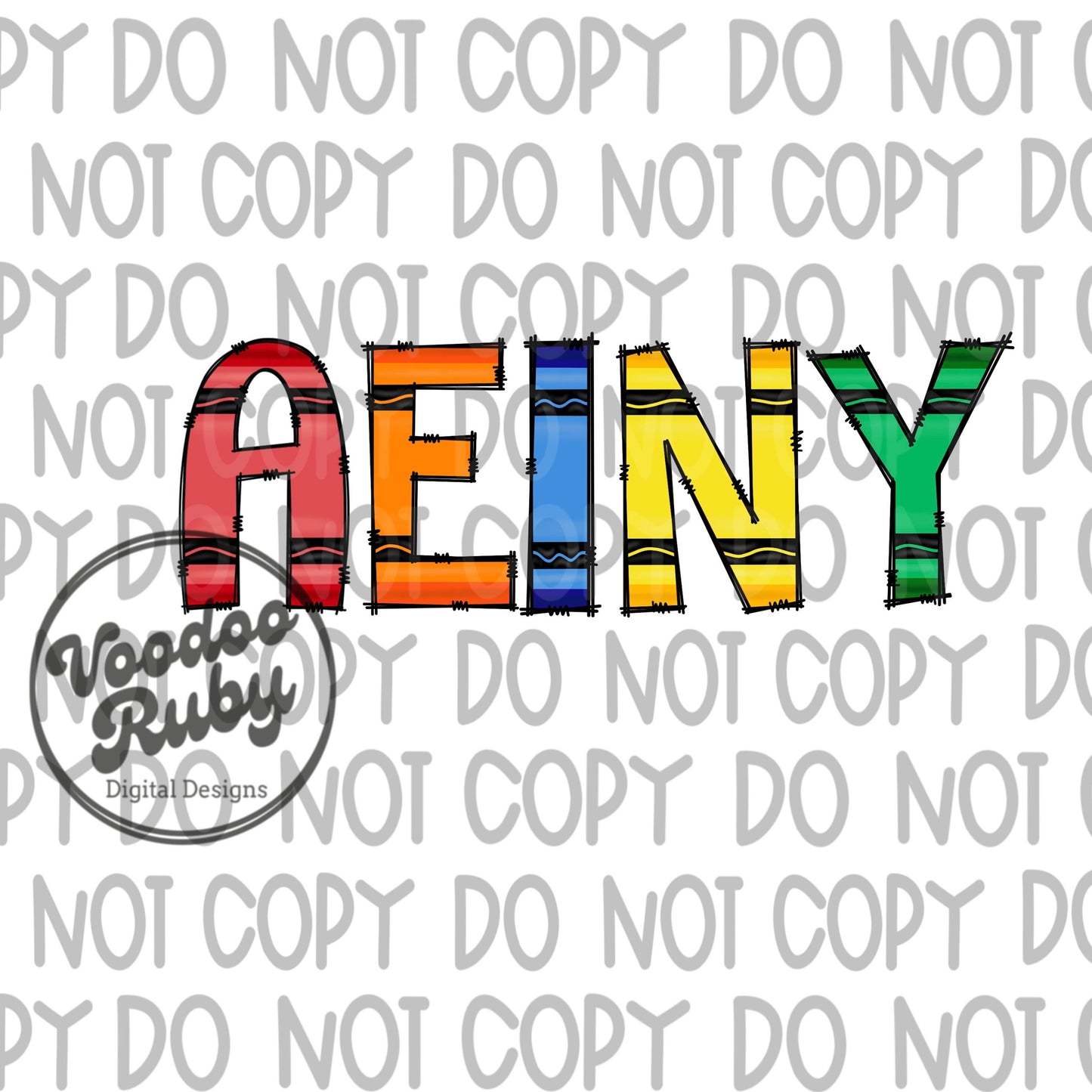 Crayon Doodle Alphabet PNG Bundle: Hand Drawn Letters (Digital Download)