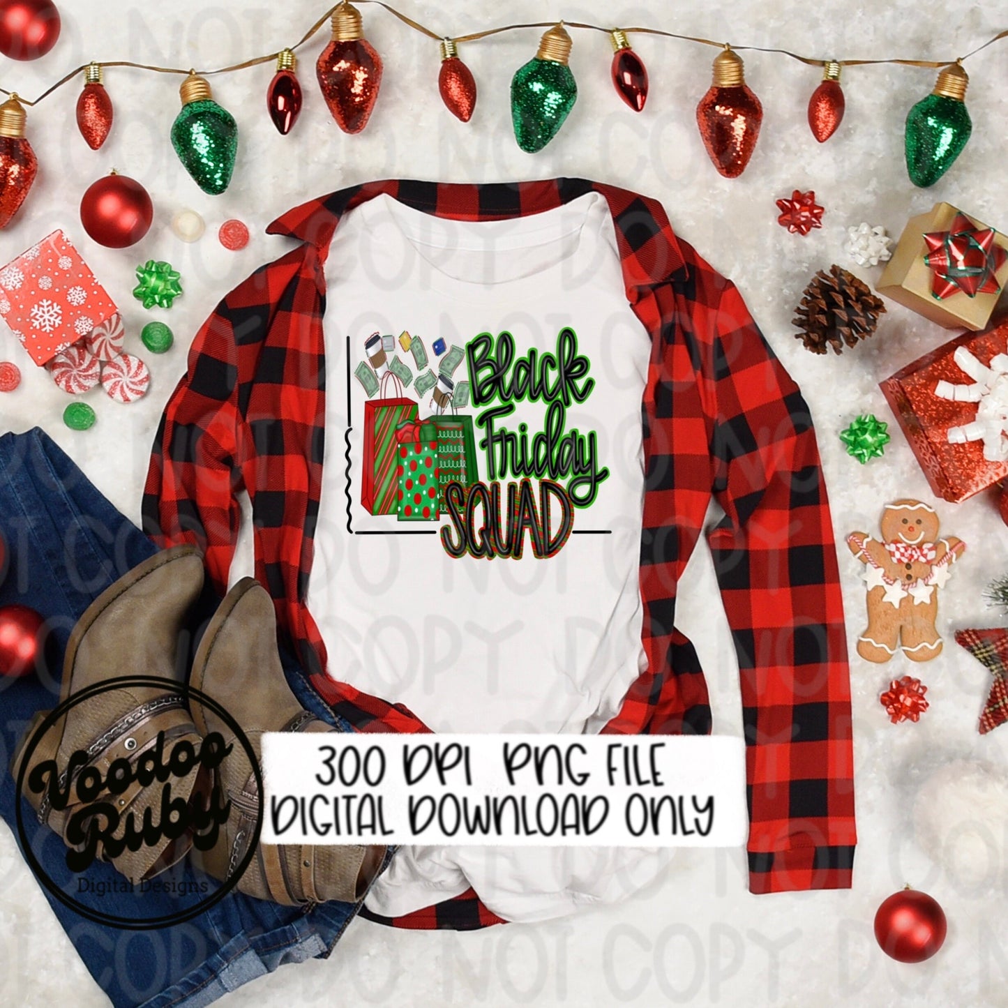 Black Friday PNG Design Hand Drawn Digital Download Sublimation Thanksgiving Black Friday DTF Printable