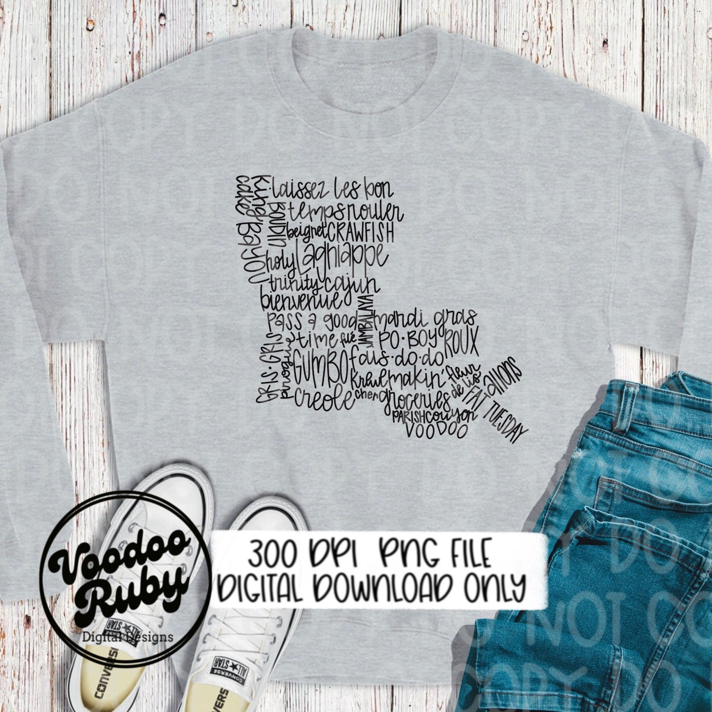 Louisiana PNG Design Cajun Words Mardi Gras Sublimation Design Mardi Gras PNG Digital Download Crawfish png Mardi Gras Clip Art DTF