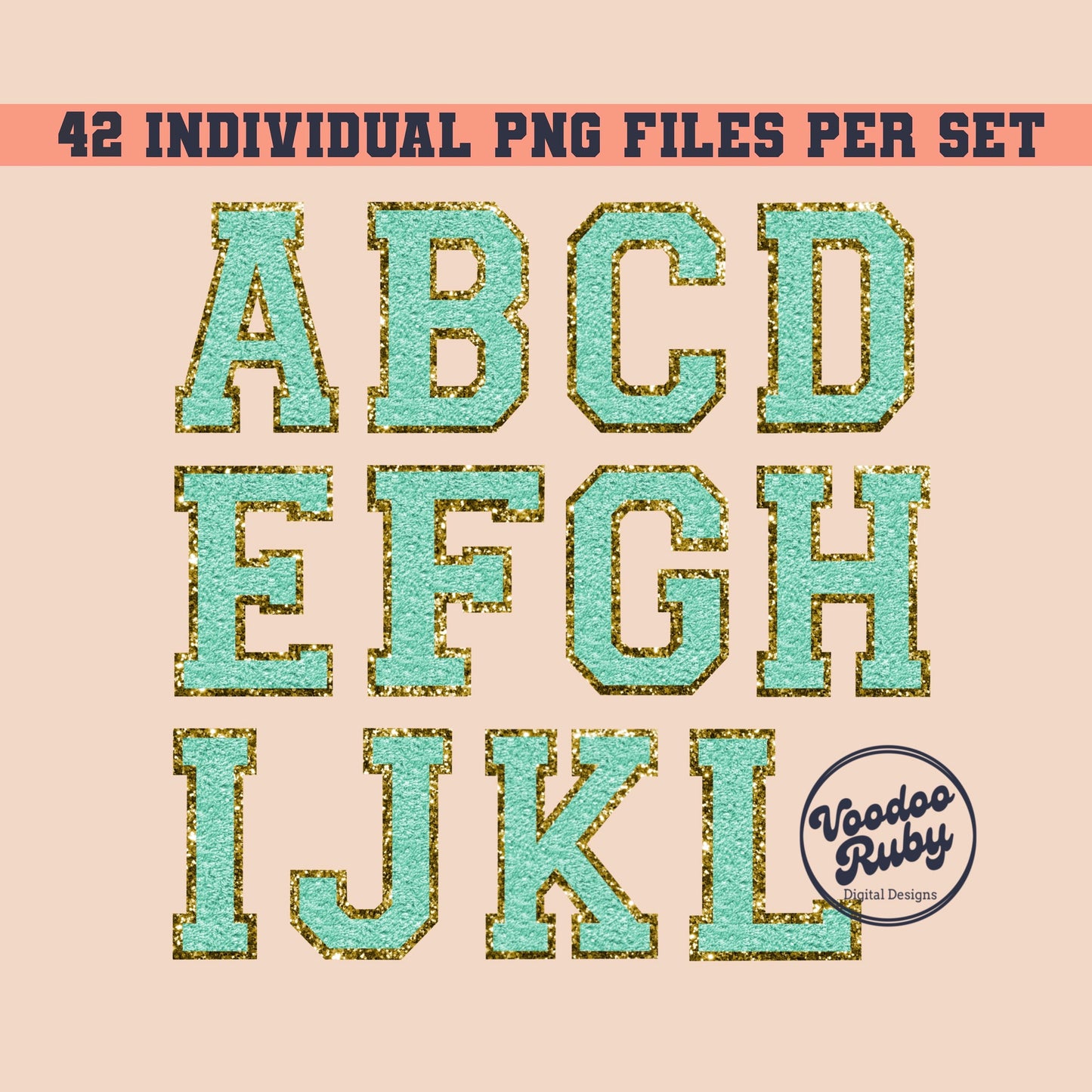 Faux Chenille Letters PNG Bundle Faux Chenille Letter Patches Digital Download Sublimation Sports Letters PNG Alpha Pack DTF Printable