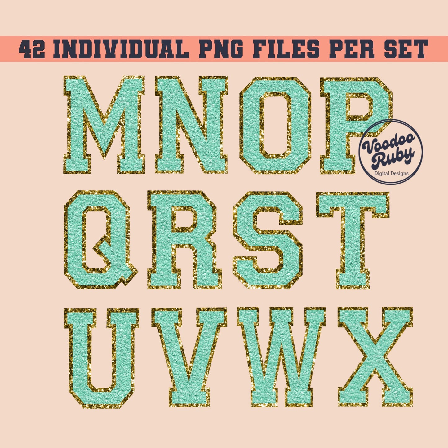 Faux Chenille Letters PNG Bundle Faux Chenille Letter Patches Digital Download Sublimation Sports Letters PNG Alpha Pack DTF Printable