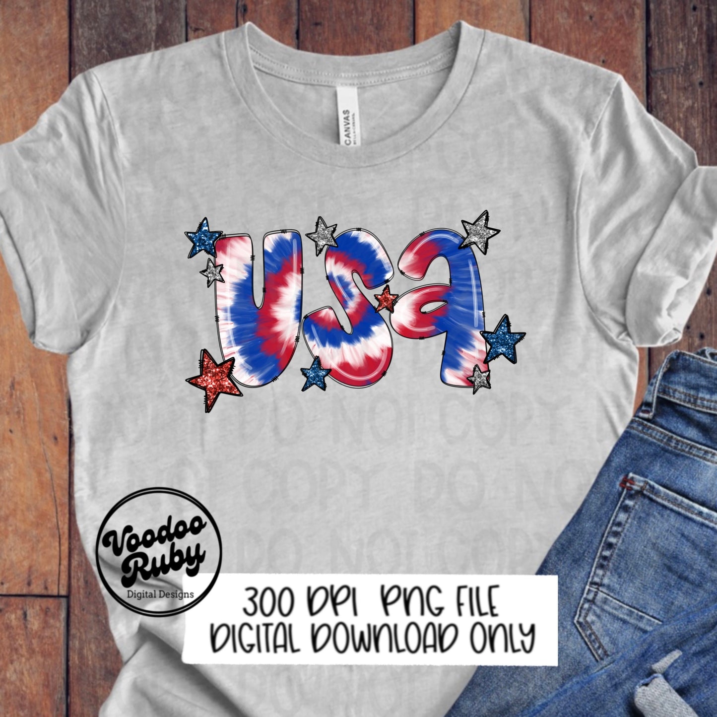 4th of July PNG Design Sublimation Digital Download Tie Dye America Patriotic Doodle Letters png July 4th DTF Printable USA Clip Art