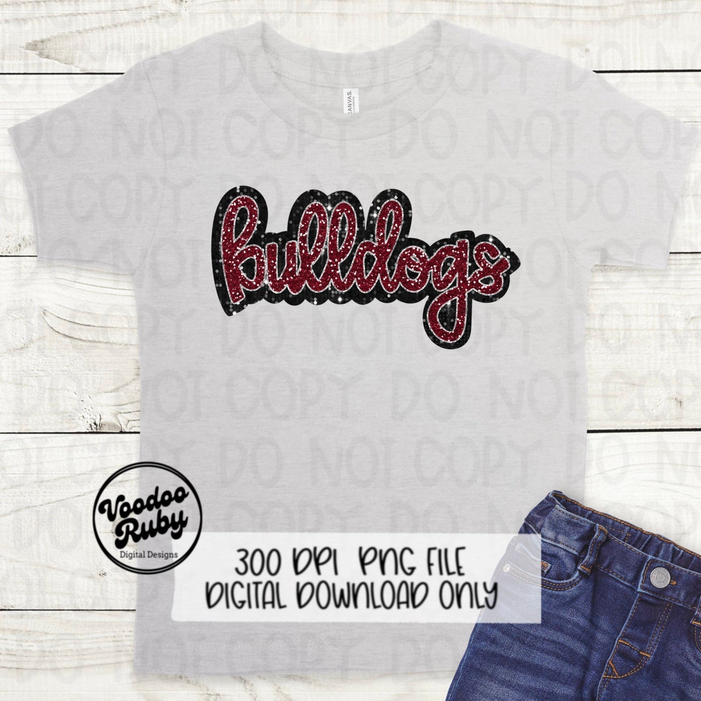 Bulldogs PNG Design Sublimation Sequins Glitter Hand Drawn Digital Download Faux Sequins Patch PNG Printable Clip Art Faux Appliqué Bulldog Football DTF