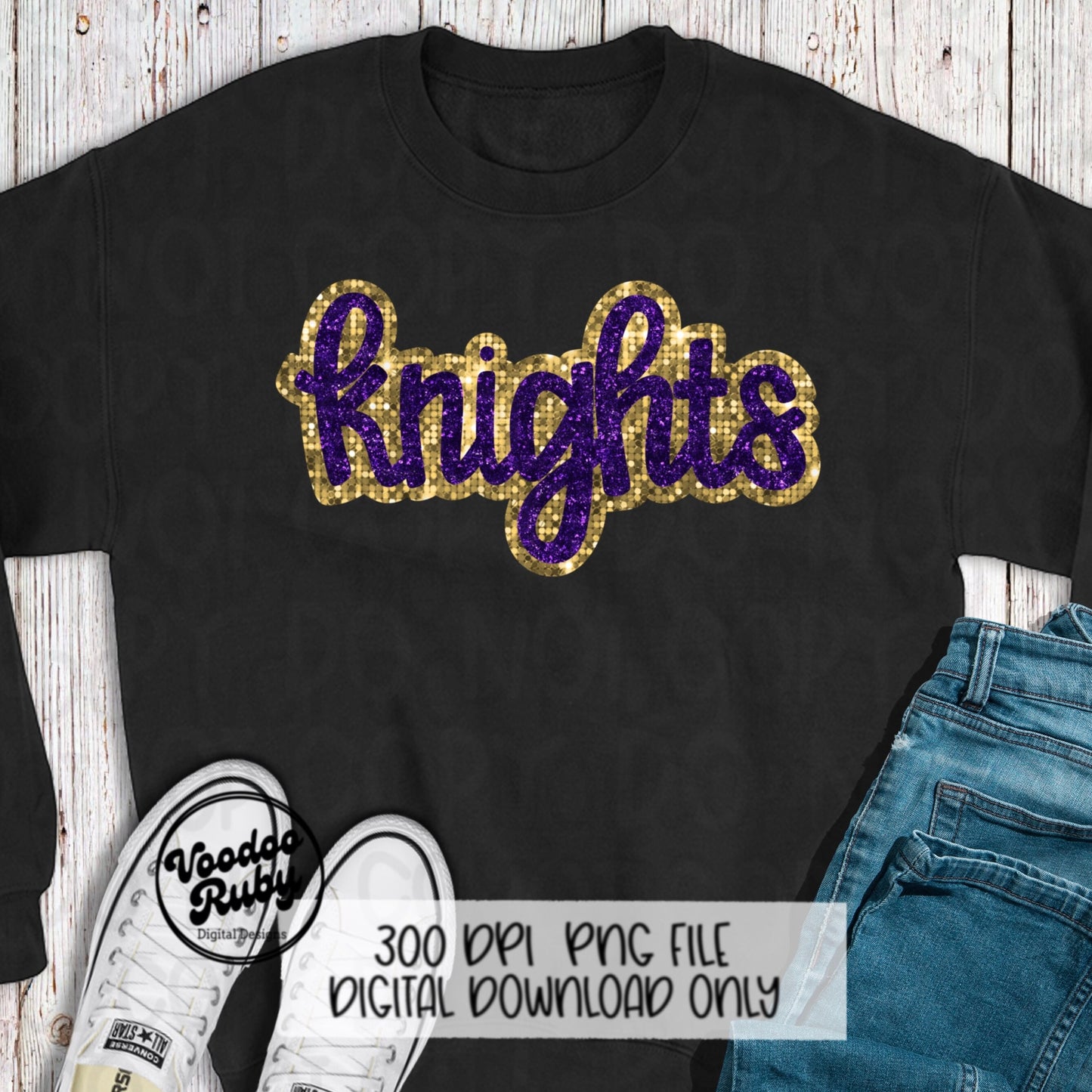 Knights PNG Design Sequins Glitter Hand Drawn Digital Download Faux Sequins Patch PNG Printable Clip Art Faux Appliqué Knights Football DTF