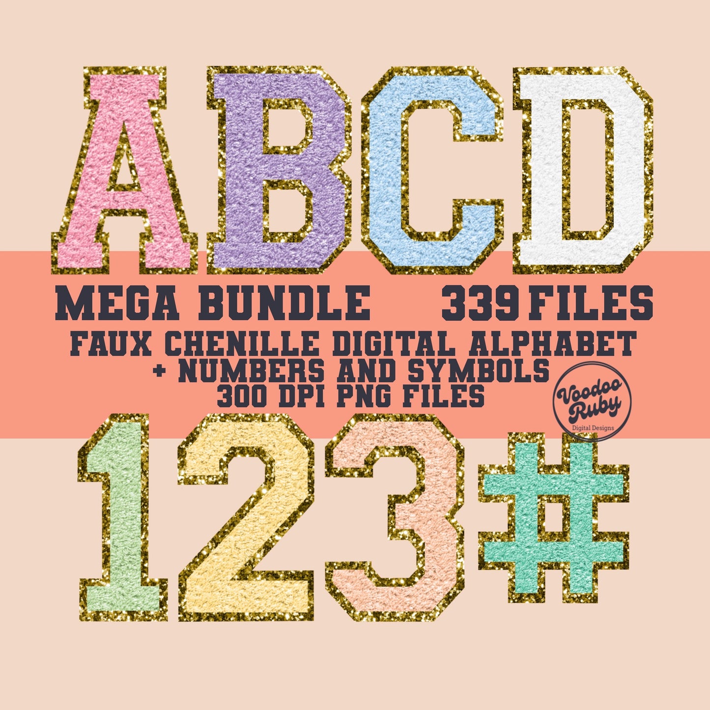Faux Chenille Letters PNG Bundle Faux Chenille Letter Patches Digital Download Sublimation Sports Letters PNG Alpha Pack DTF Printable