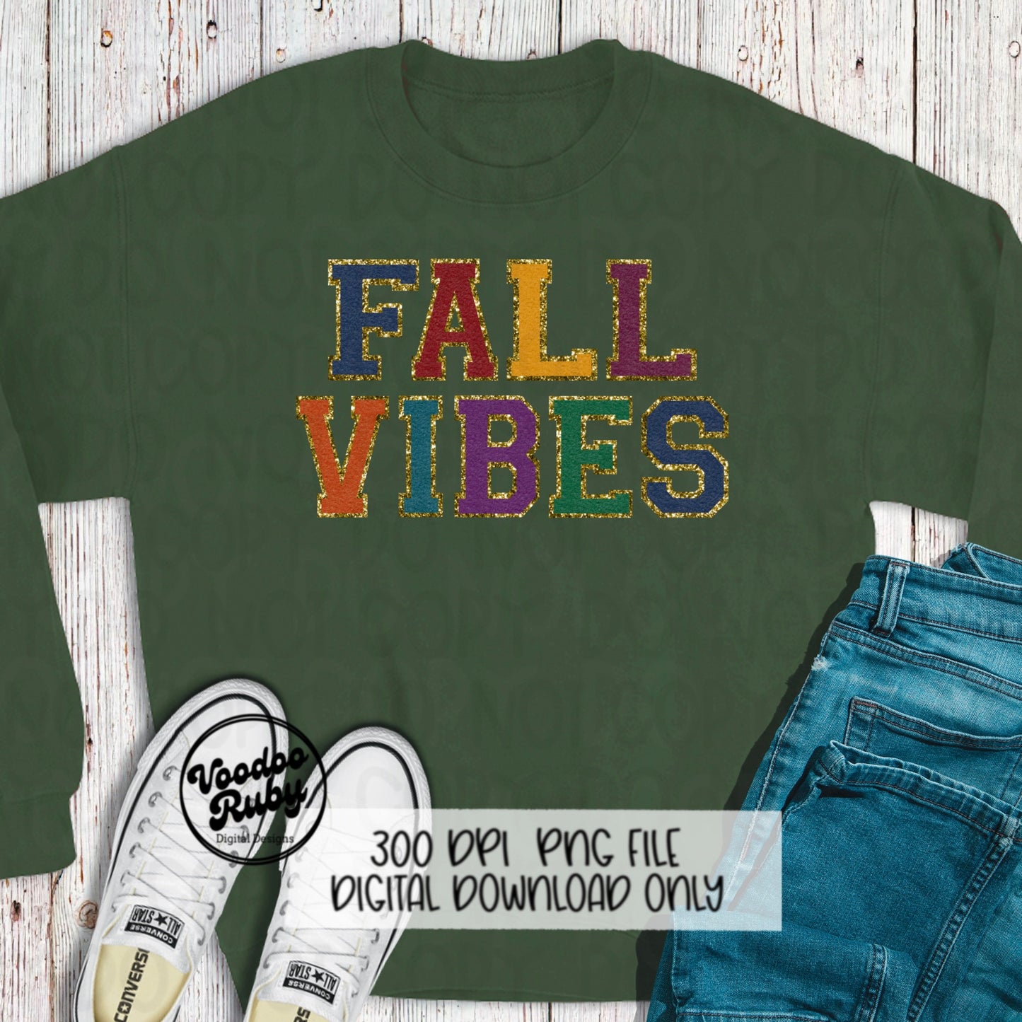 Fall Vibes PNG Design Chenille Letter Patches Digital Downlod Faux Embroidery png DTF Printable Happy Thanksgiving png