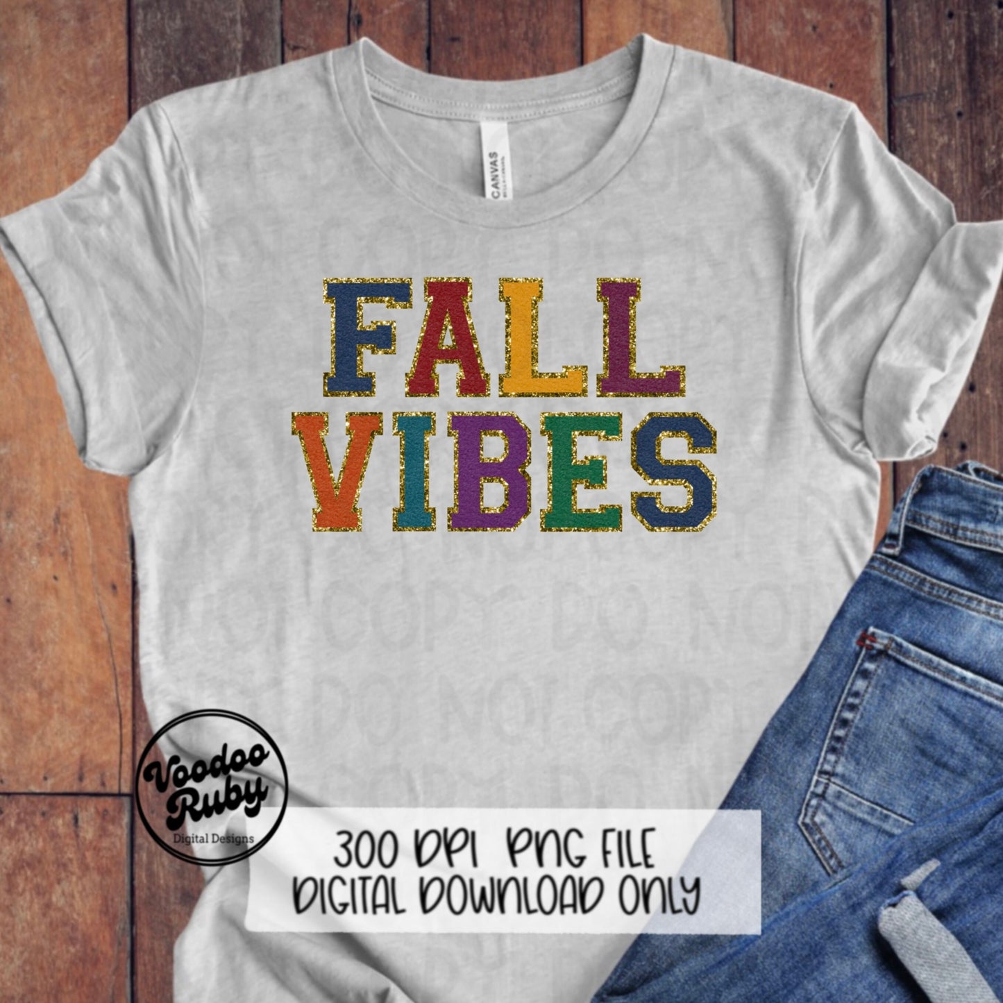 Fall Vibes PNG Design Chenille Letter Patches Digital Downlod Faux Embroidery png DTF Printable Happy Thanksgiving png