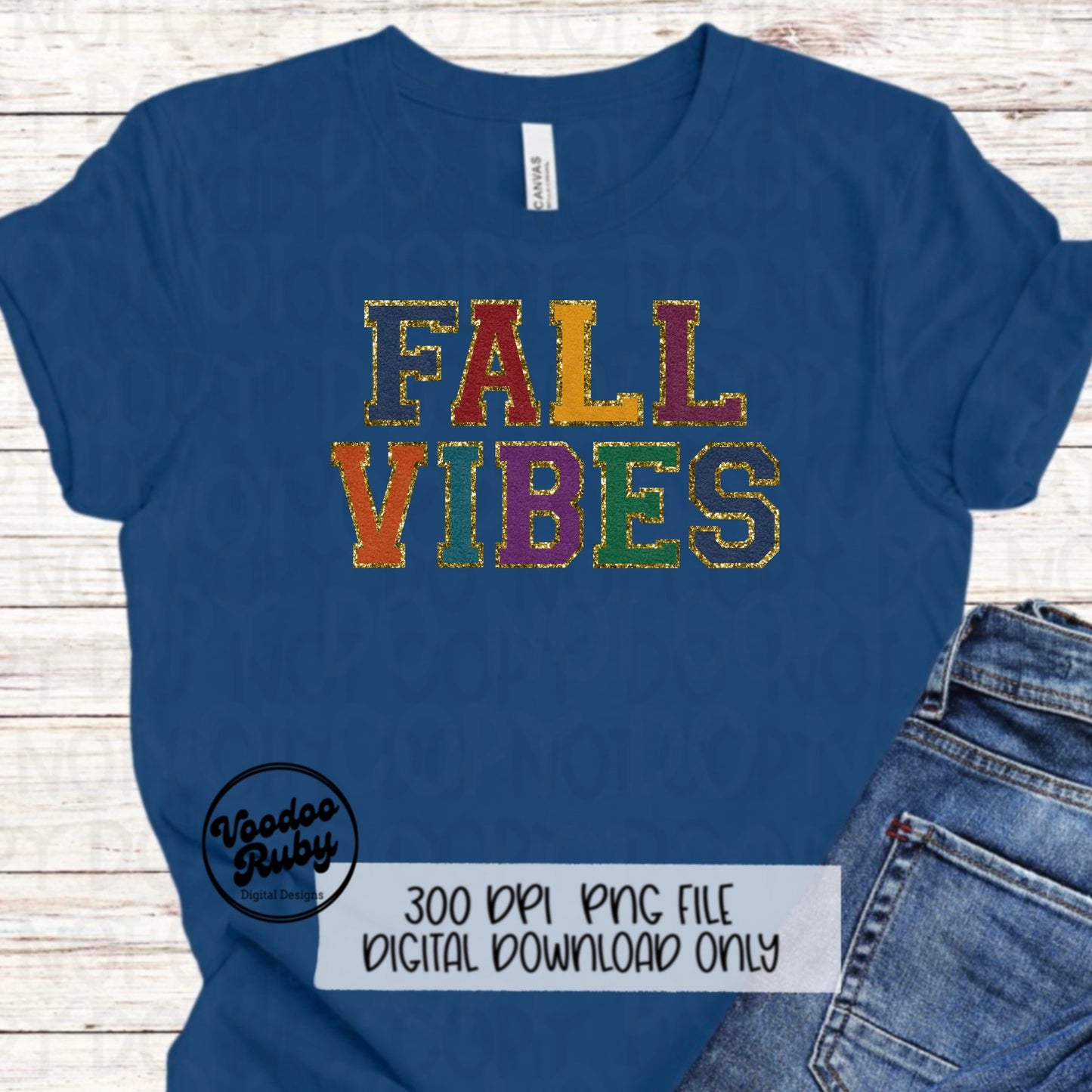 Fall Vibes PNG Design Chenille Letter Patches Digital Downlod Faux Embroidery png DTF Printable Happy Thanksgiving png
