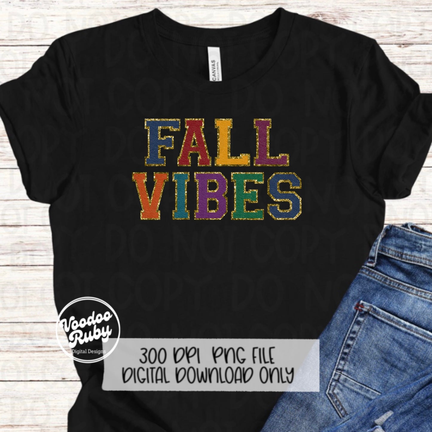 Fall Vibes PNG Design Chenille Letter Patches Digital Downlod Faux Embroidery png DTF Printable Happy Thanksgiving png
