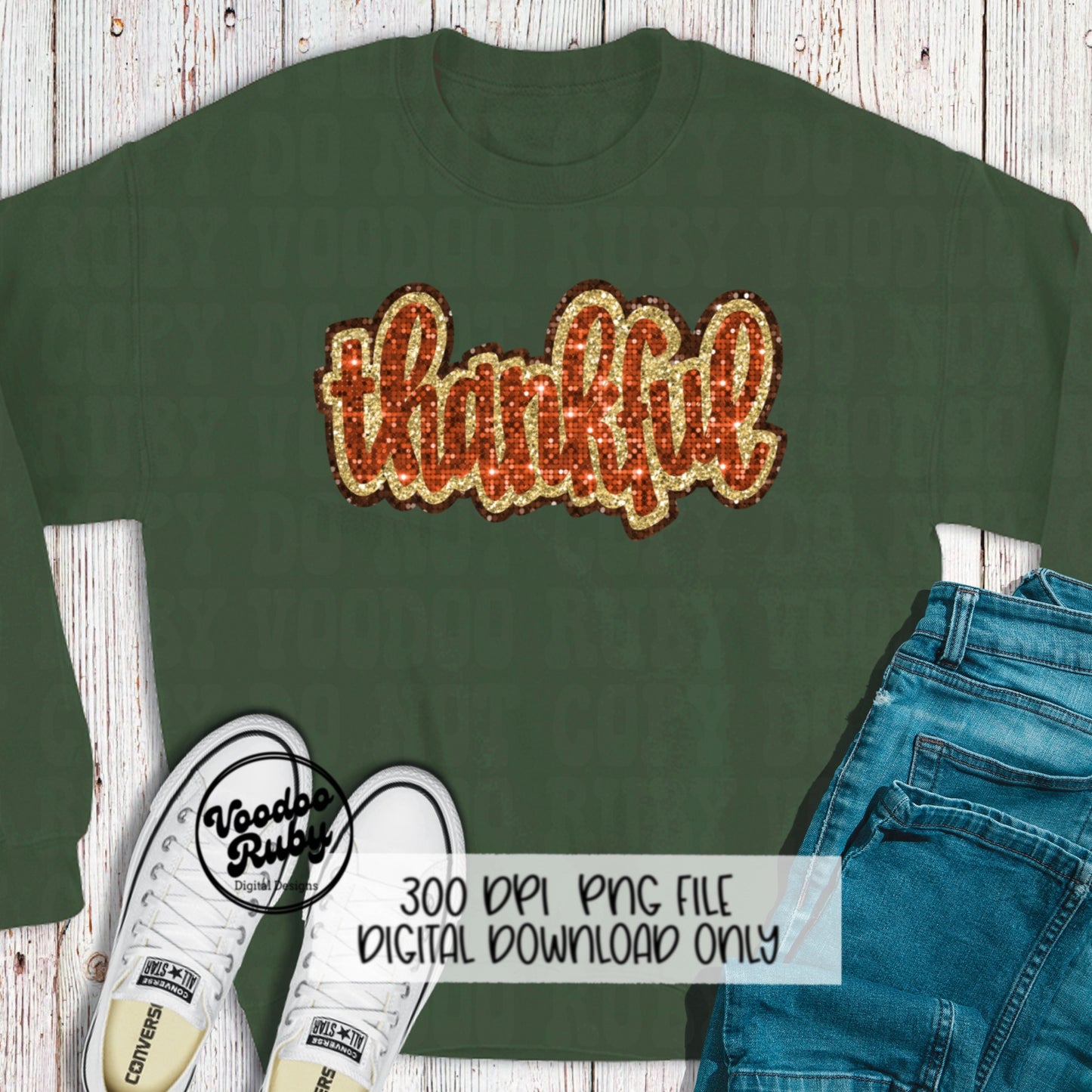 Sequin Thankful PNG Design Sublimation Hand Drawn Digital Download Thanksgiving PNG Happy Thanksgiving dtf printable Faux Sequins Glitter