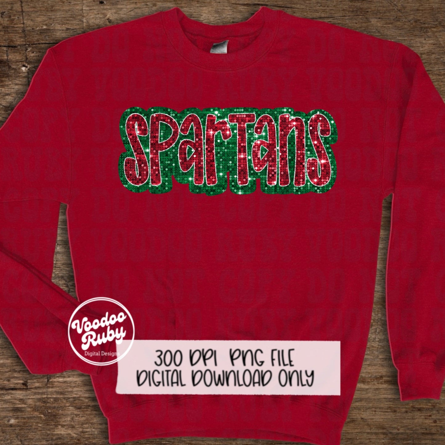 Spartans PNG Design Sublimation Sequins Hand Drawn Digital Download Glitter Christmas Spartans Mascot DTF Football Printable