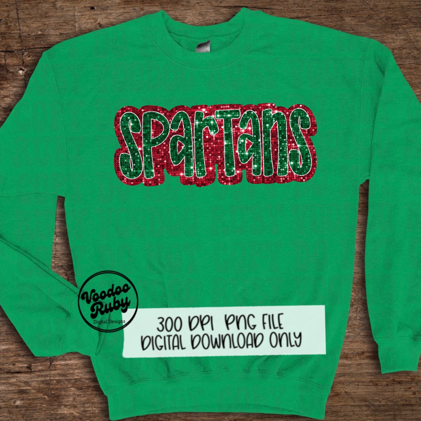 Spartans PNG Design Sublimation Sequins Hand Drawn Digital Download Glitter Christmas Spartans Mascot DTF Football Printable