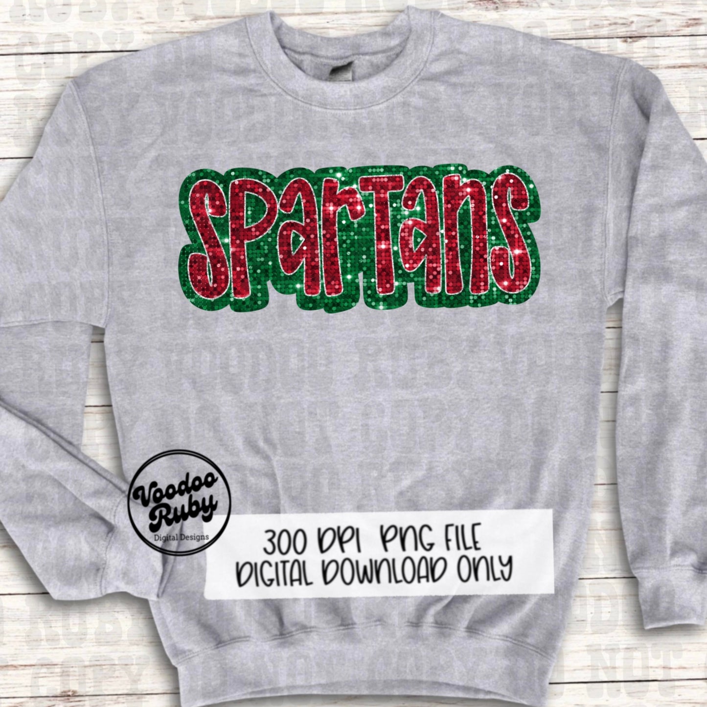 Spartans PNG Design Sublimation Sequins Hand Drawn Digital Download Glitter Christmas Spartans Mascot DTF Football Printable