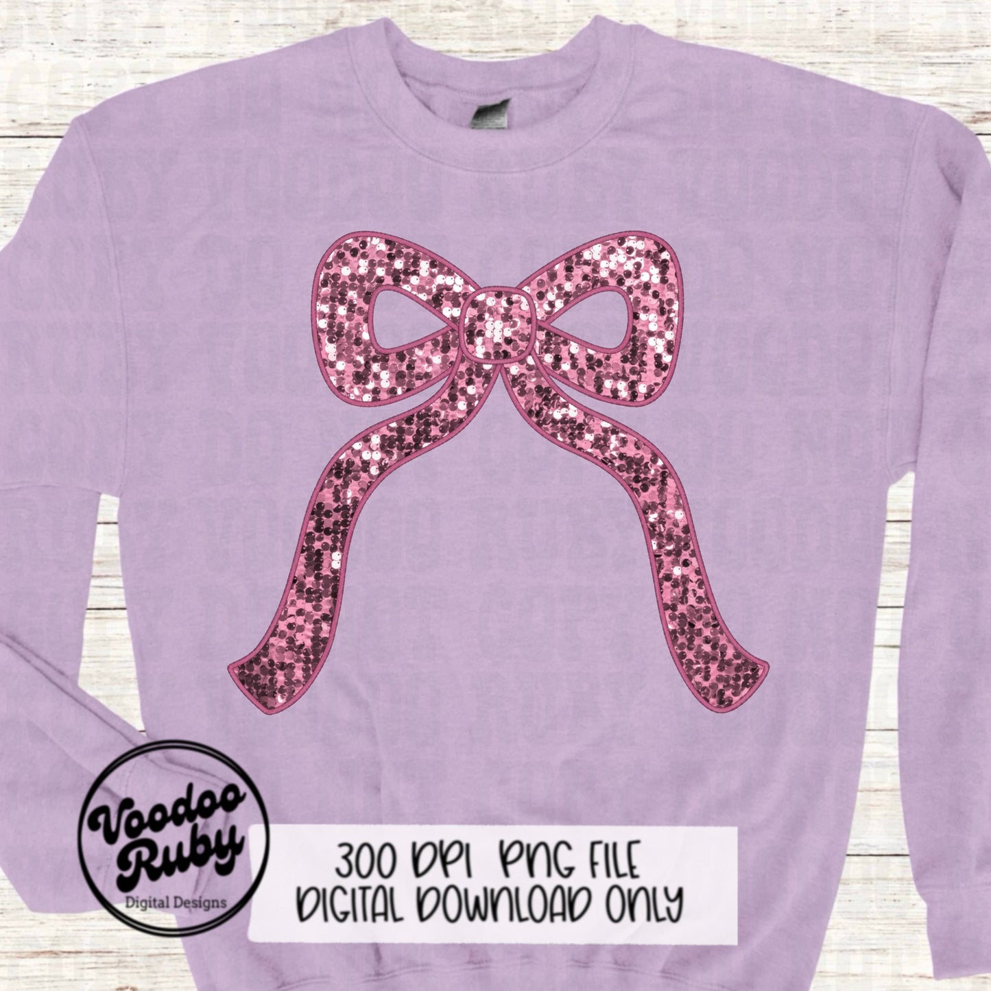 Sequin Pink Bow PNG Design Sublimation Hand Drawn Digital Download Coquette Faux Sequins Faux Embroidery Pink Girly DTF Ribbon Clip Art
