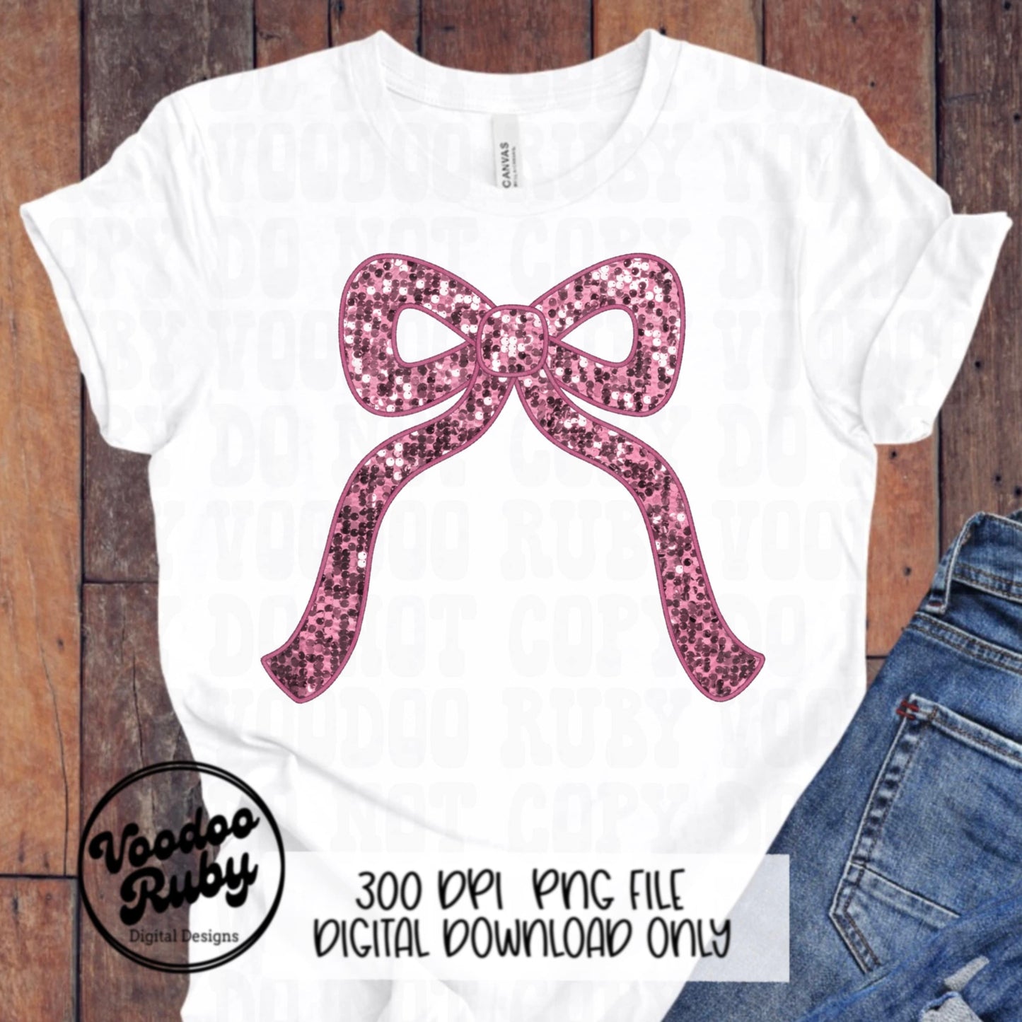 Sequin Pink Bow PNG Design Sublimation Hand Drawn Digital Download Coquette Faux Sequins Faux Embroidery Pink Girly DTF Ribbon Clip Art