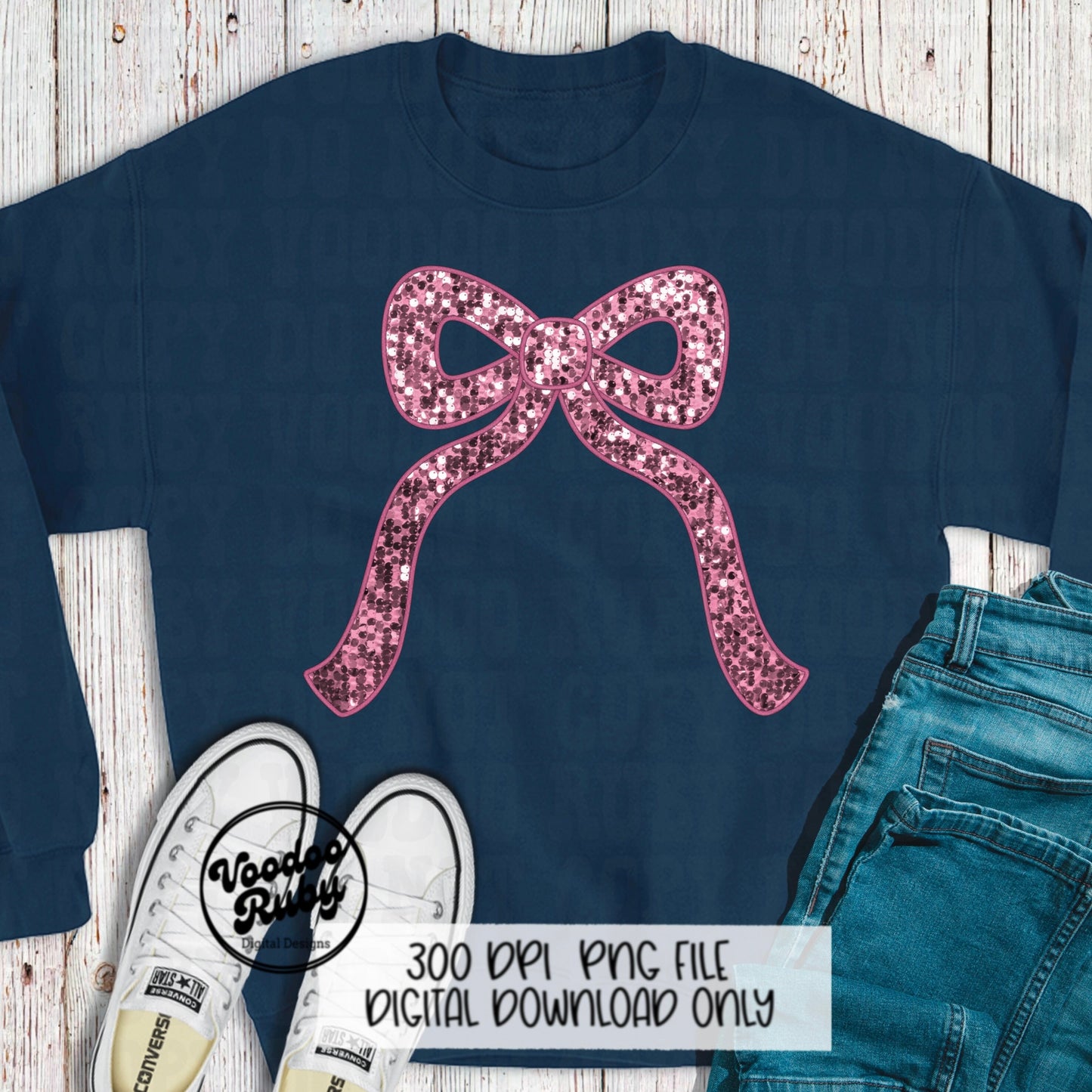 Sequin Pink Bow PNG Design Sublimation Hand Drawn Digital Download Coquette Faux Sequins Faux Embroidery Pink Girly DTF Ribbon Clip Art