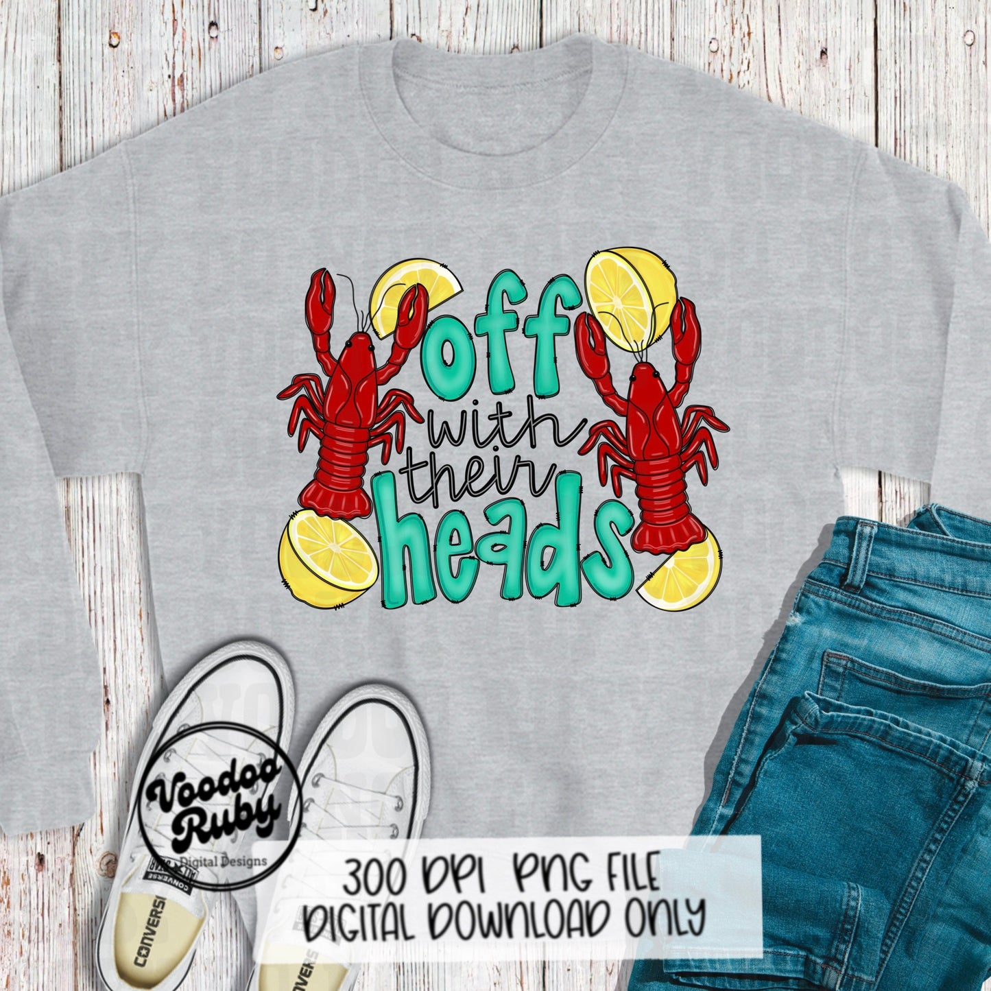Louisiana Crawfish Boil PNG: Hand-Drawn Cajun Design (Digital Download