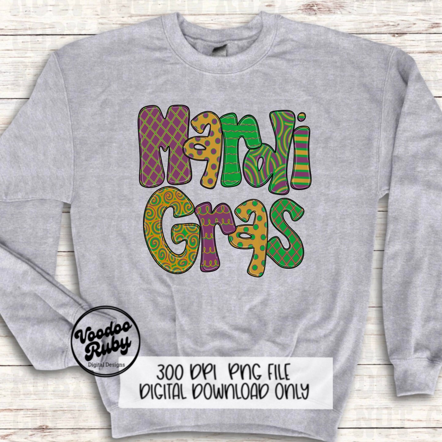 Louisiana Mardi Gras PNG Design Mardi Gras Hand Drawn Digital Download PNG Vintage Mardi Gras DTF Printable Mardi Gras Sublimation Cajun png