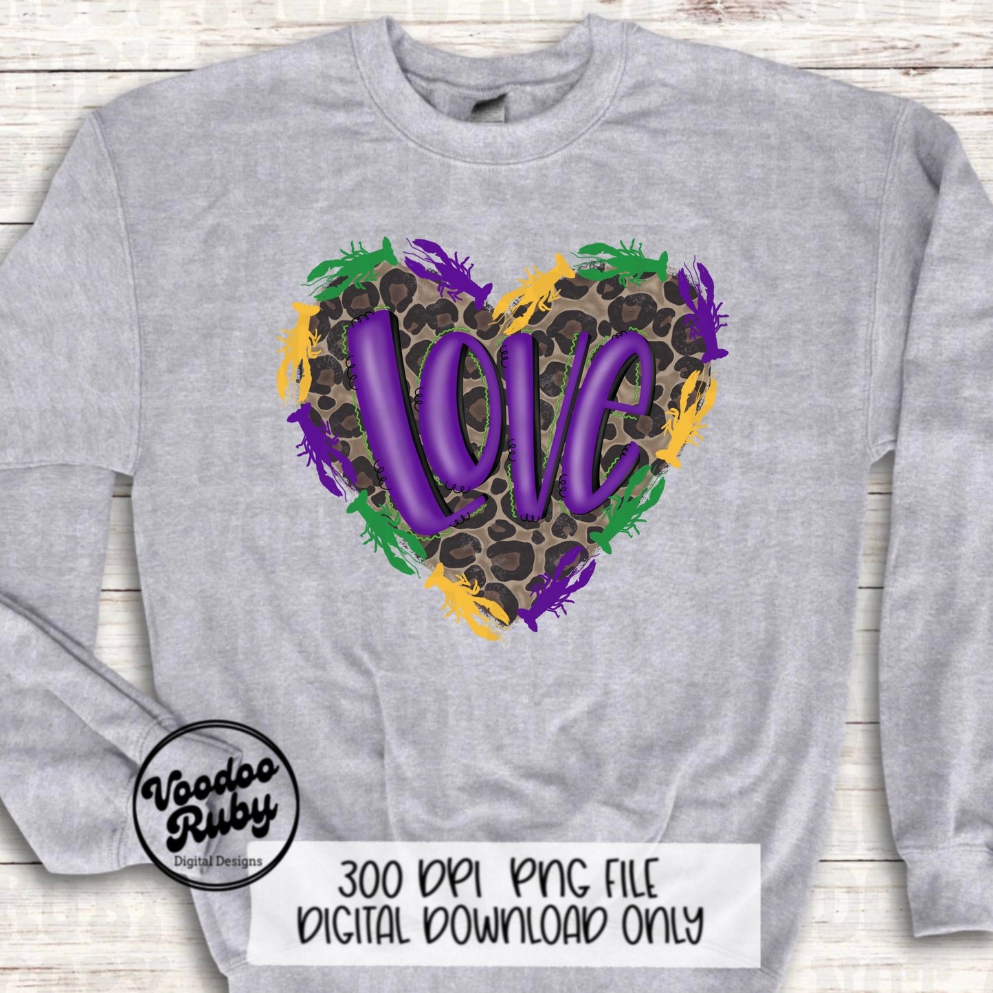 Leopard Crawfish PNG Louisiana Design Sublimation Hand Drawn Digital Download Love Crawfish PNG Crawfish Leopard Heart DTF Printable