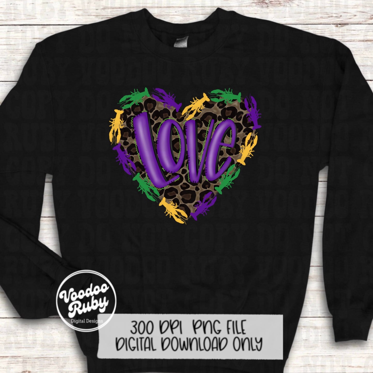 Leopard Crawfish PNG Louisiana Design Sublimation Hand Drawn Digital Download Love Crawfish PNG Crawfish Leopard Heart DTF Printable