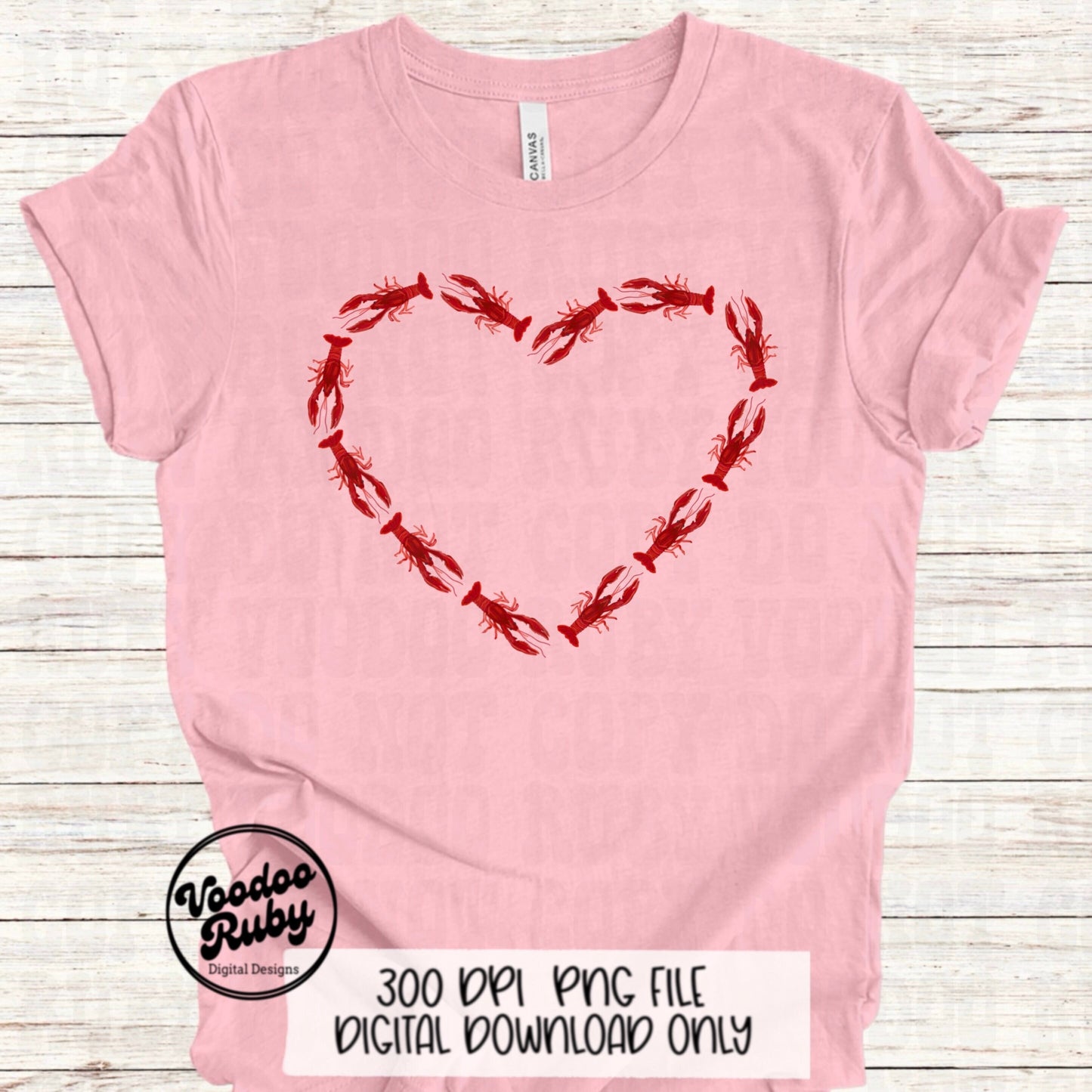 Crawfish heart png design
