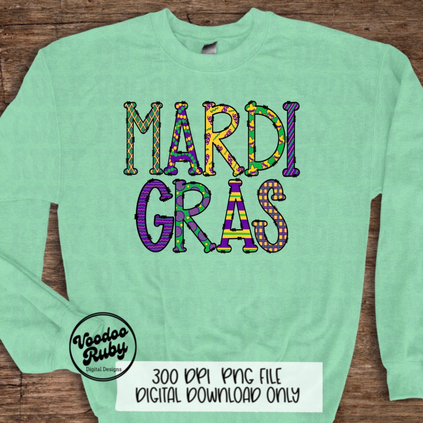 Mardi Gras PNG Doodle Letters Design Louisiana PNG Hand Drawn Digital Download Mardi Gras Doodle Letters PNG Mardi Gras dtf Printable