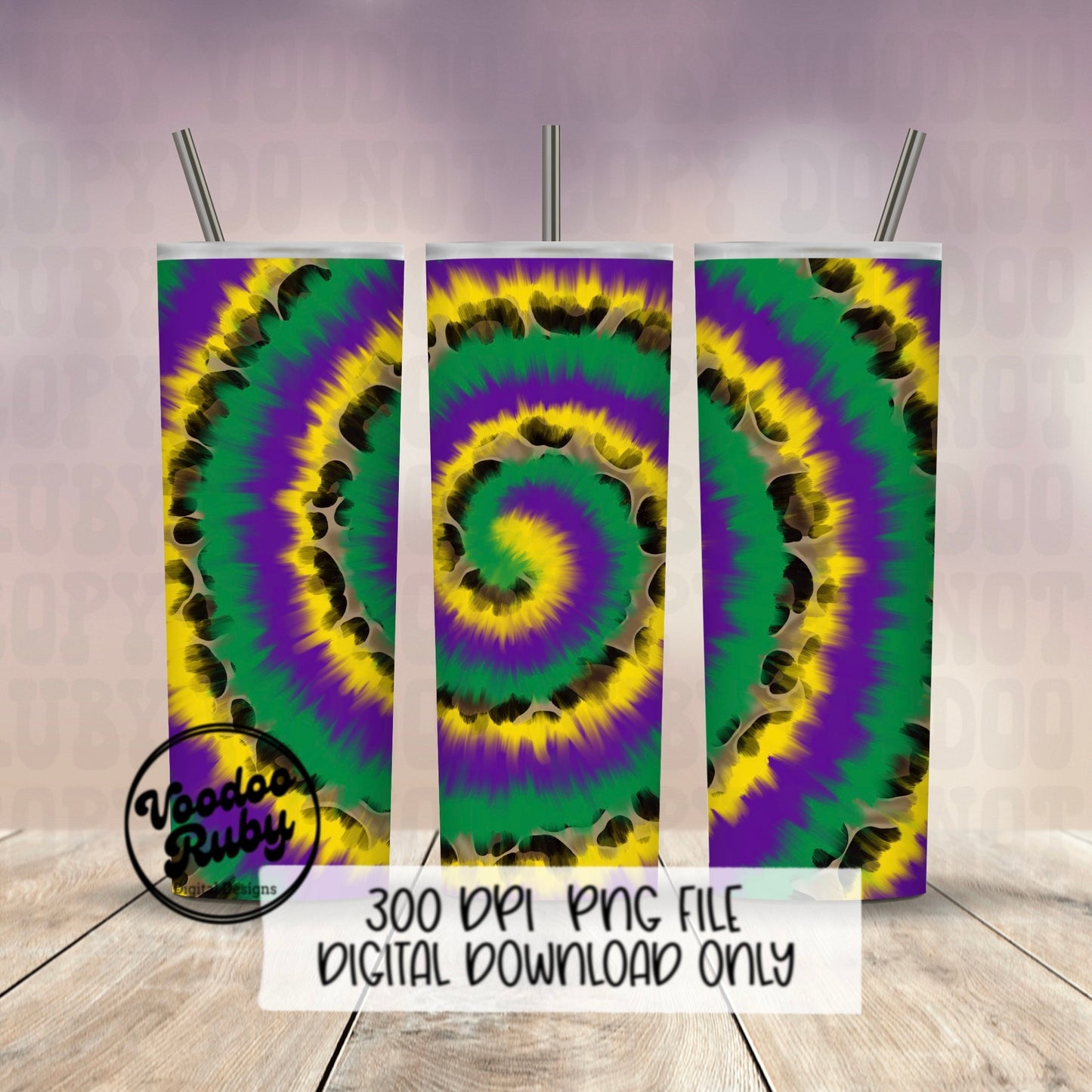 Mardi Gras PNG Sublimation Tumbler Design Tie Dye Leopard PNG Hand Drawn Digital Download Louisiana Sublimation Tumbler Digital Paper