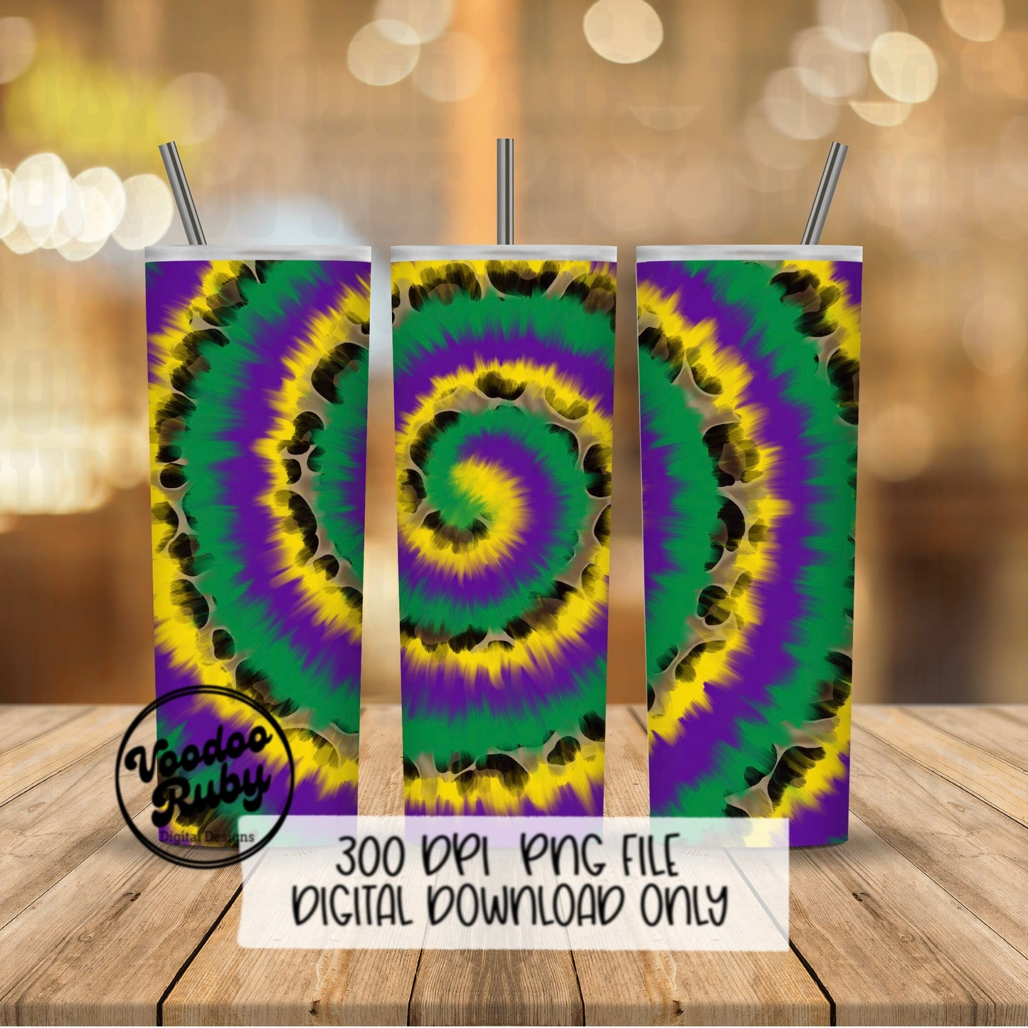 Mardi Gras PNG Sublimation Tumbler Design Tie Dye Leopard PNG Hand Drawn Digital Download Louisiana Sublimation Tumbler Digital Paper