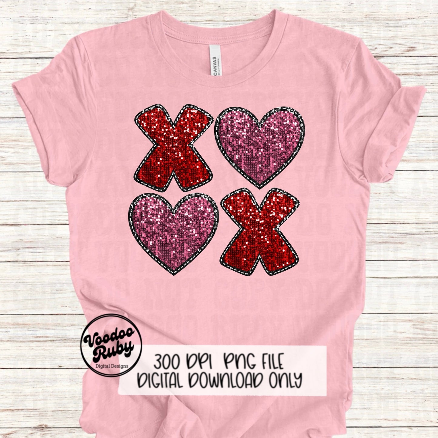 Sequin Love PNG Design Sublimation Digital Download Valentines Day PNG Faux Sequins Xoxo png Faux Embroidery Love DTF Printable