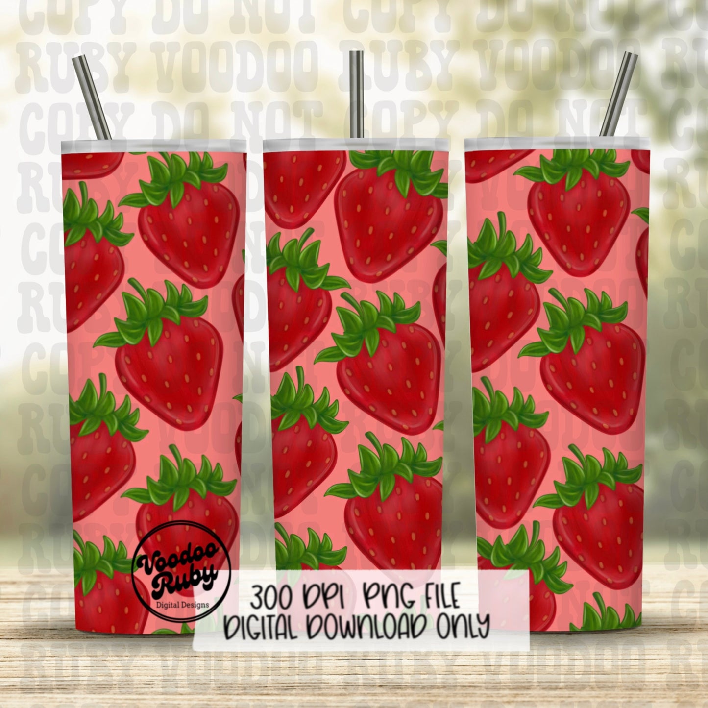 Coquette Strawberry PNG Design: Seamless Vintage Fabric Pattern (Digital Download