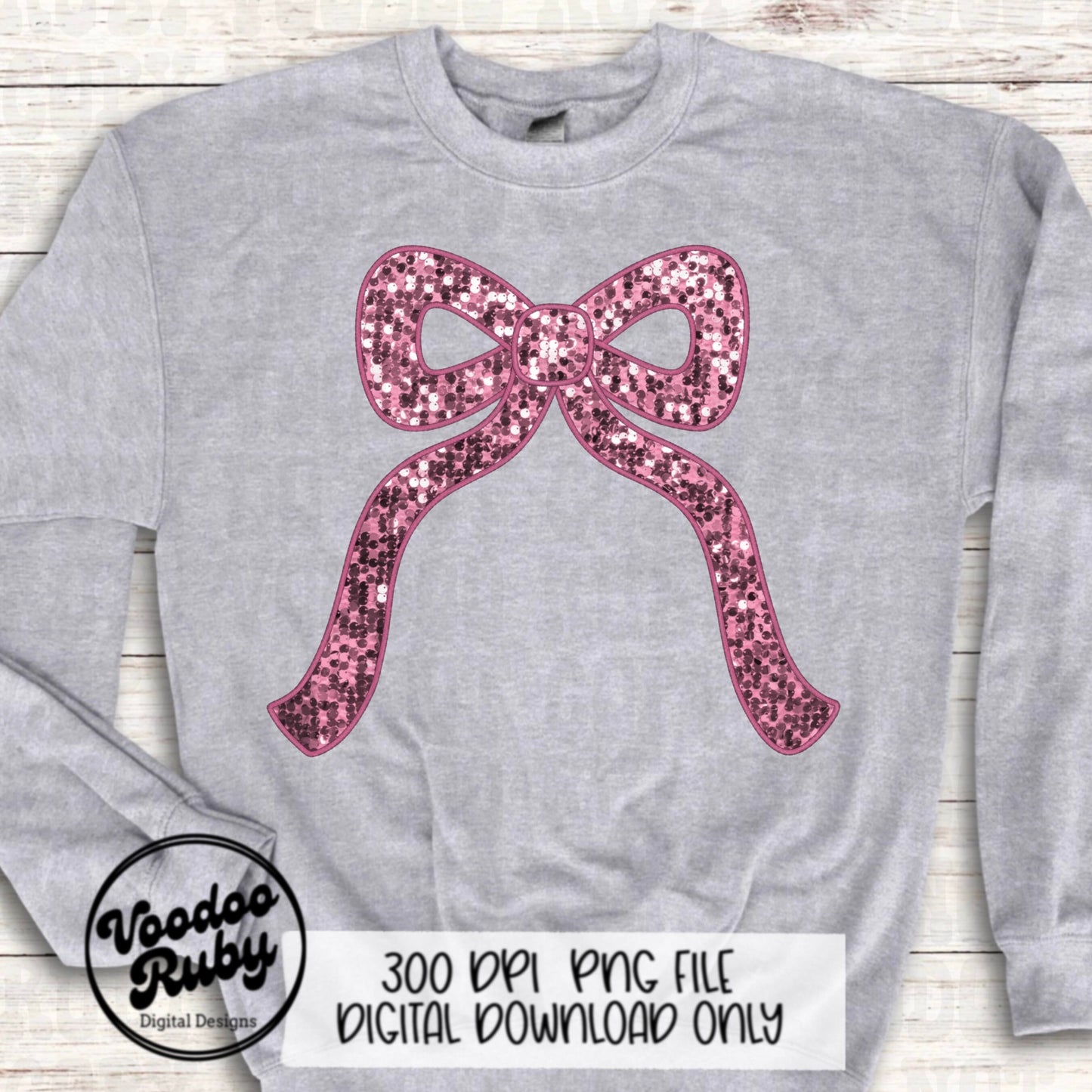 Sequin Pink Bow PNG Design Sublimation Hand Drawn Digital Download Coquette Faux Sequins Faux Embroidery Pink Girly DTF Ribbon Clip Art