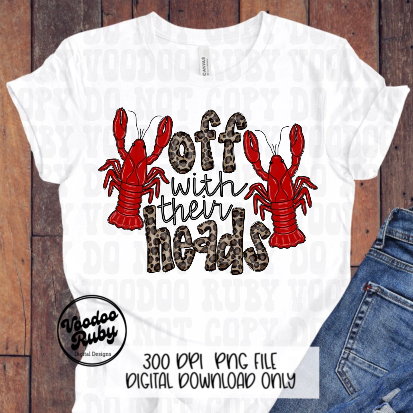 Louisiana Crawfish PNG: Hand-Drawn Leopard Doodle Letters (Digital Download
