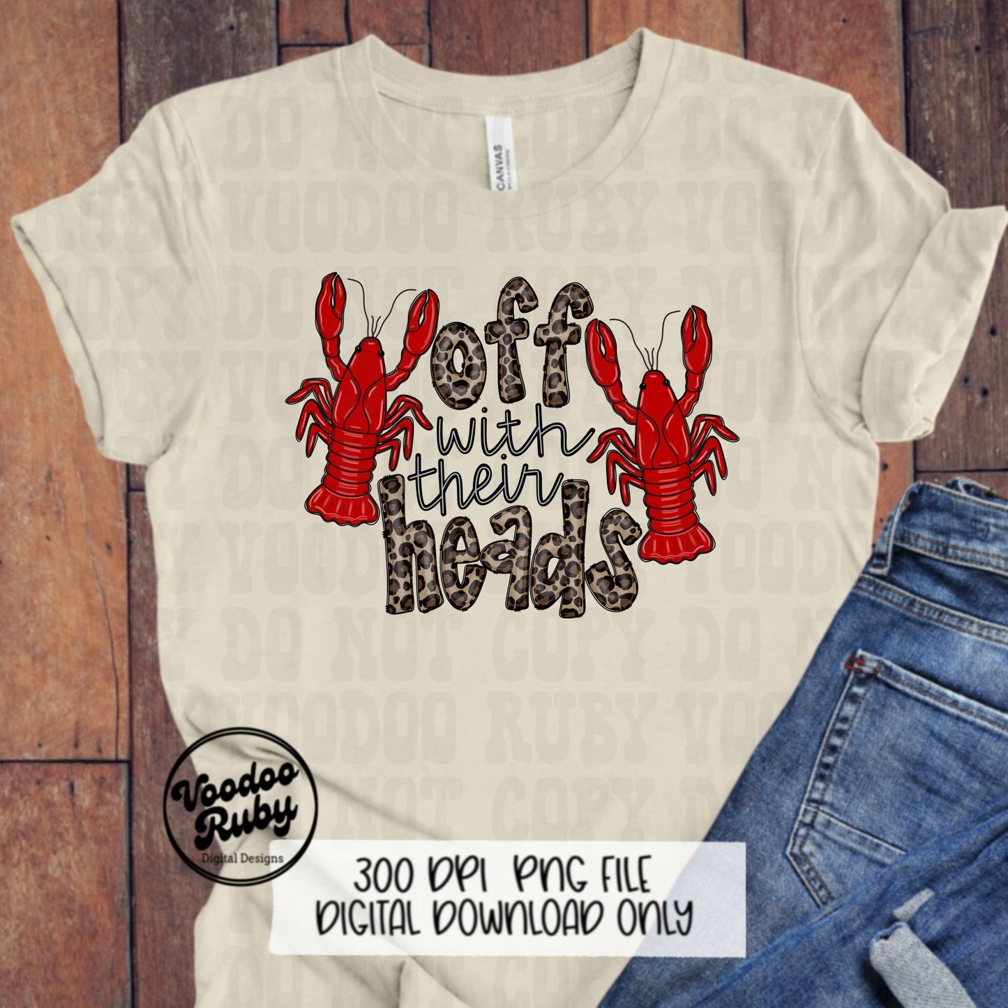 Louisiana Crawfish PNG: Hand-Drawn Leopard Doodle Letters (Digital Download
