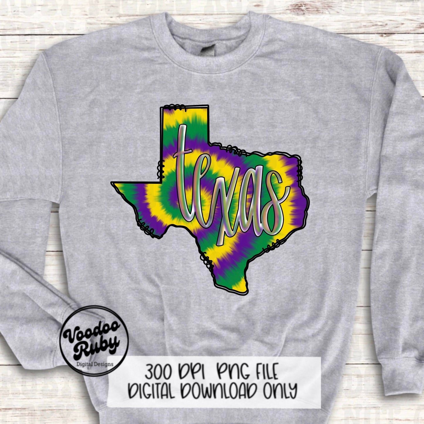 Texas Mardi Gras PNG Design Sublimation Mardi Gras Hand Drawn Digital Download Western PNG Mardi Gras Texas DTF Printable
