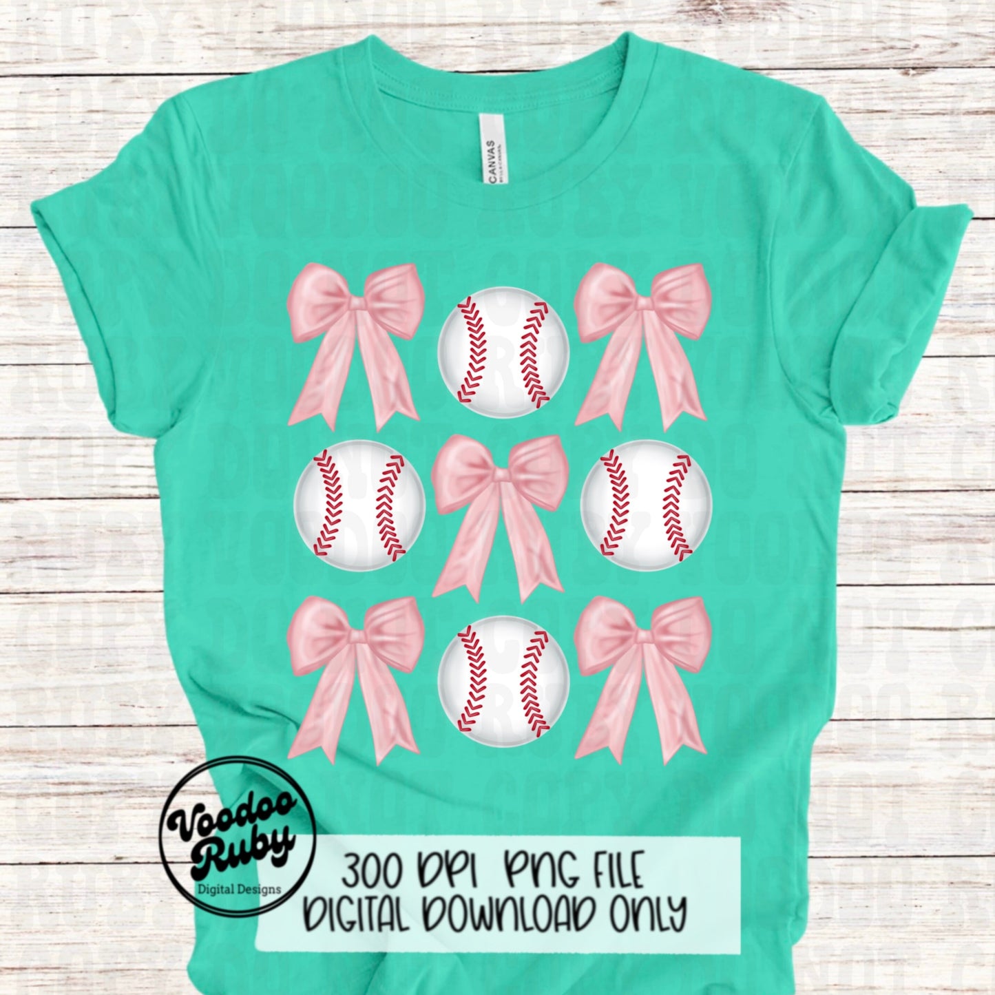 Pink Bow Baseball PNG Design Sublimation Hand Drawn Digital Download Coquette Pink Ribbon PNG Soft Girl Preppy Pink Girly DTF Printable