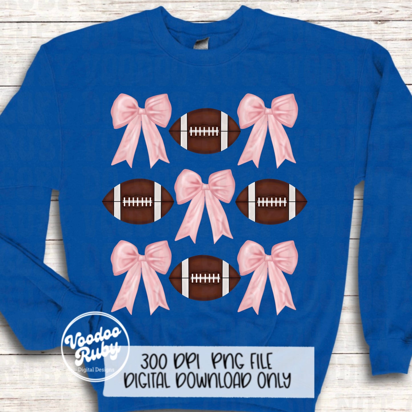 Pink Bow Football PNG Design Sublimation Hand Drawn Digital Download Coquette Pink Ribbon PNG Soft Girl Preppy Pink Girly DTF Printable