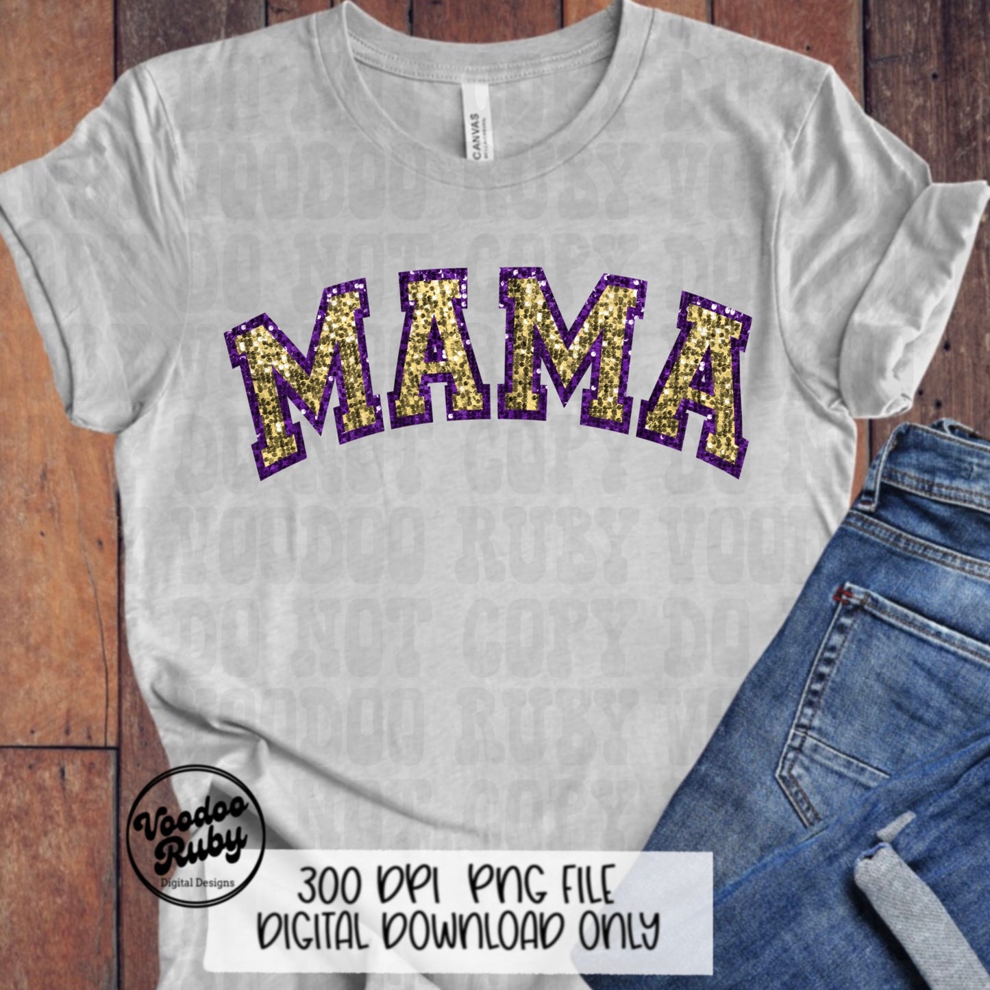 Sequin Mama PNG Design Faux Embroidery PNG Hand Drawn Digital Download Faux Sequins Mom png Printable Clip Art Faux Applique DTF