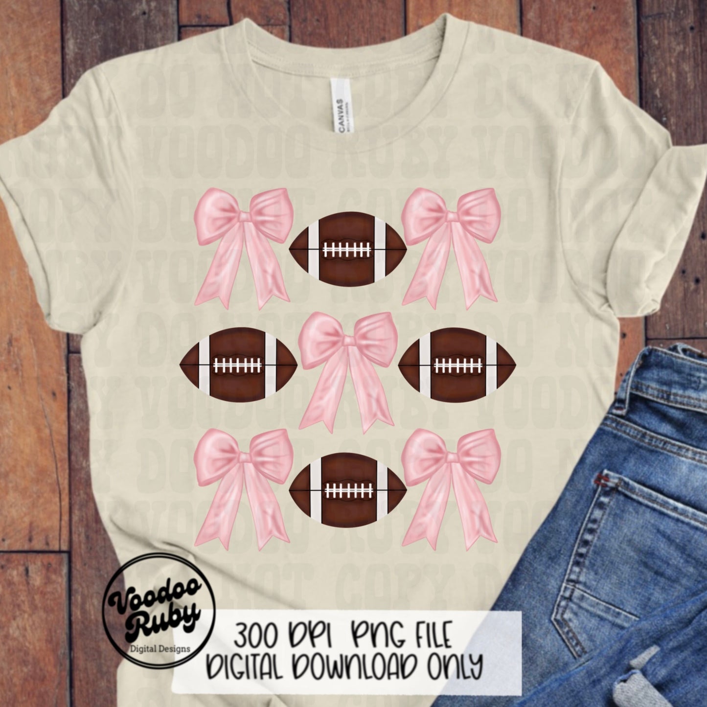 Pink Bow Football PNG Design Sublimation Hand Drawn Digital Download Coquette Pink Ribbon PNG Soft Girl Preppy Pink Girly DTF Printable