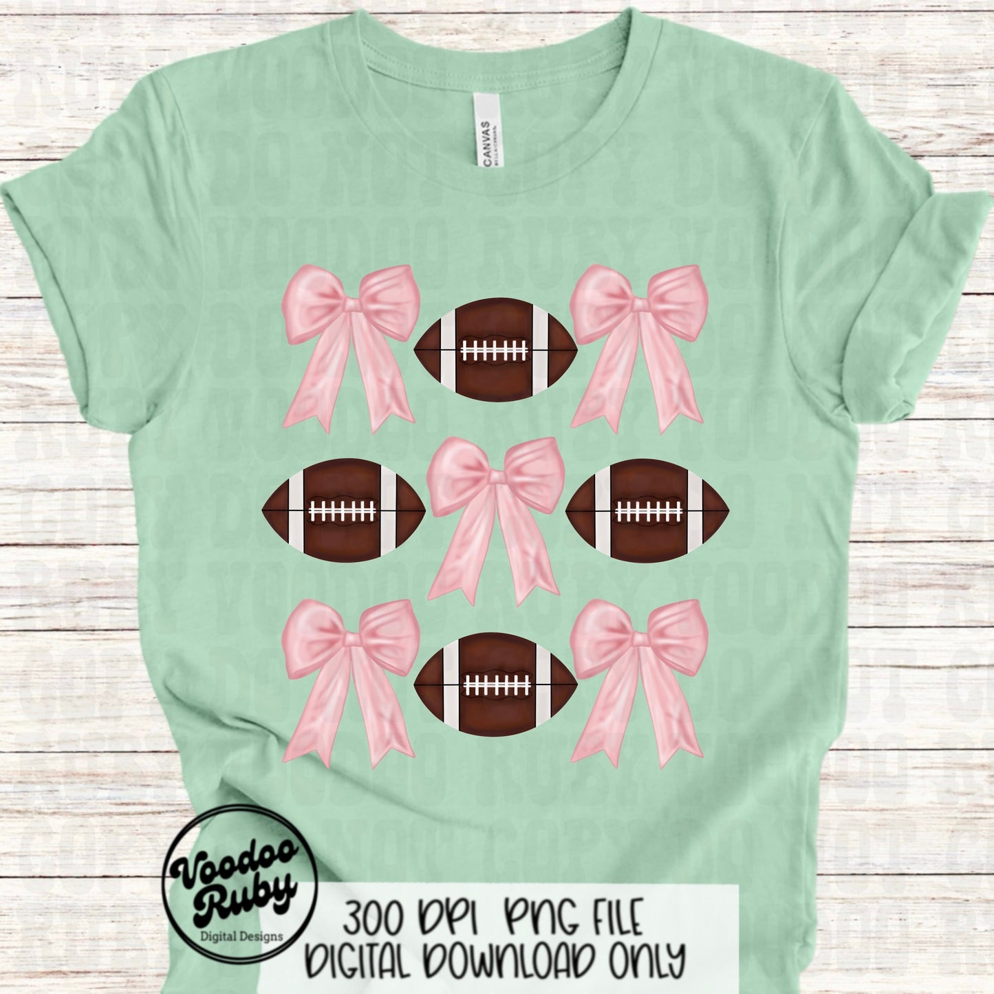 Pink Bow Football PNG Design Sublimation Hand Drawn Digital Download Coquette Pink Ribbon PNG Soft Girl Preppy Pink Girly DTF Printable