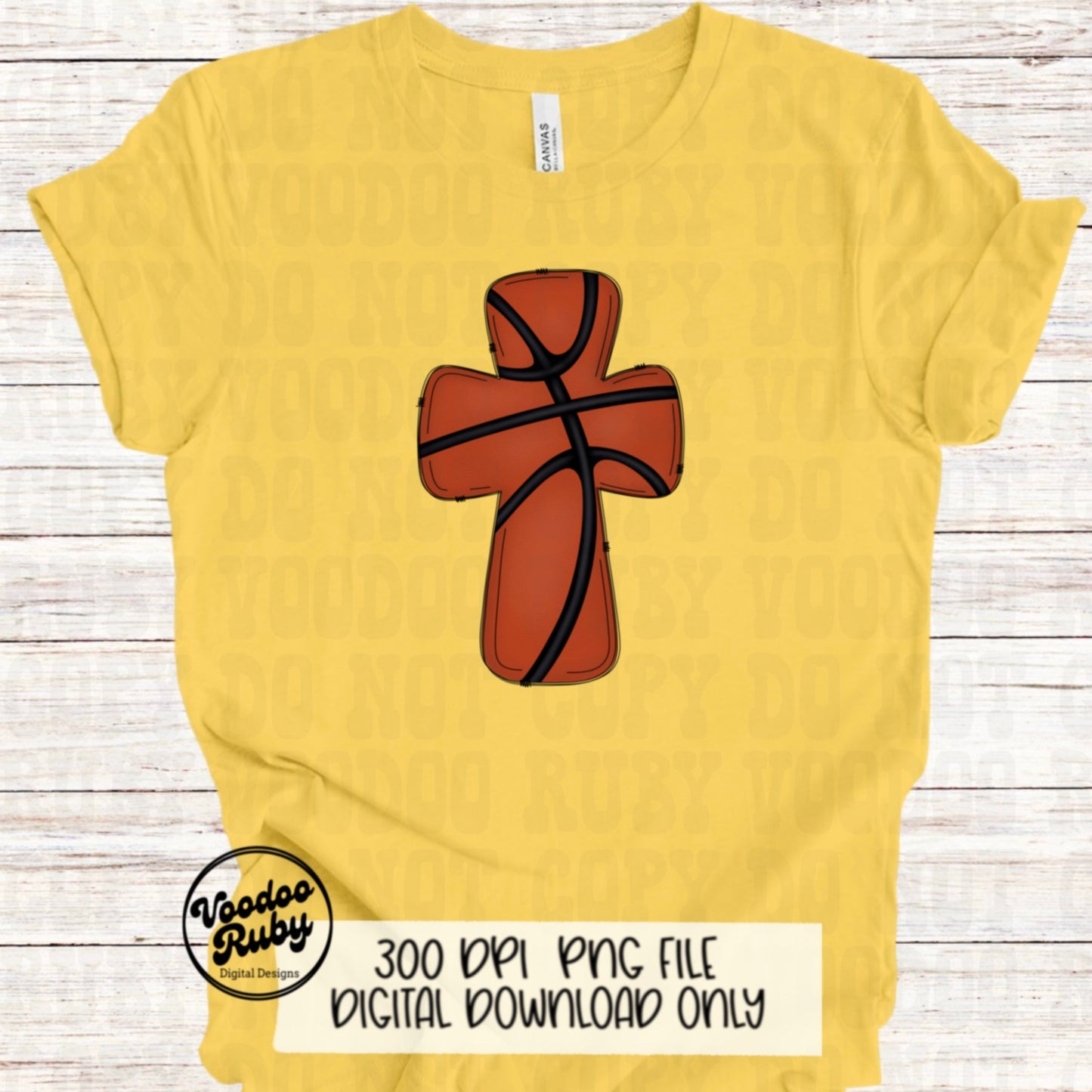 Christian Basketball PNG Design: Hand Drawn Sports Clip Art (Digital Download)