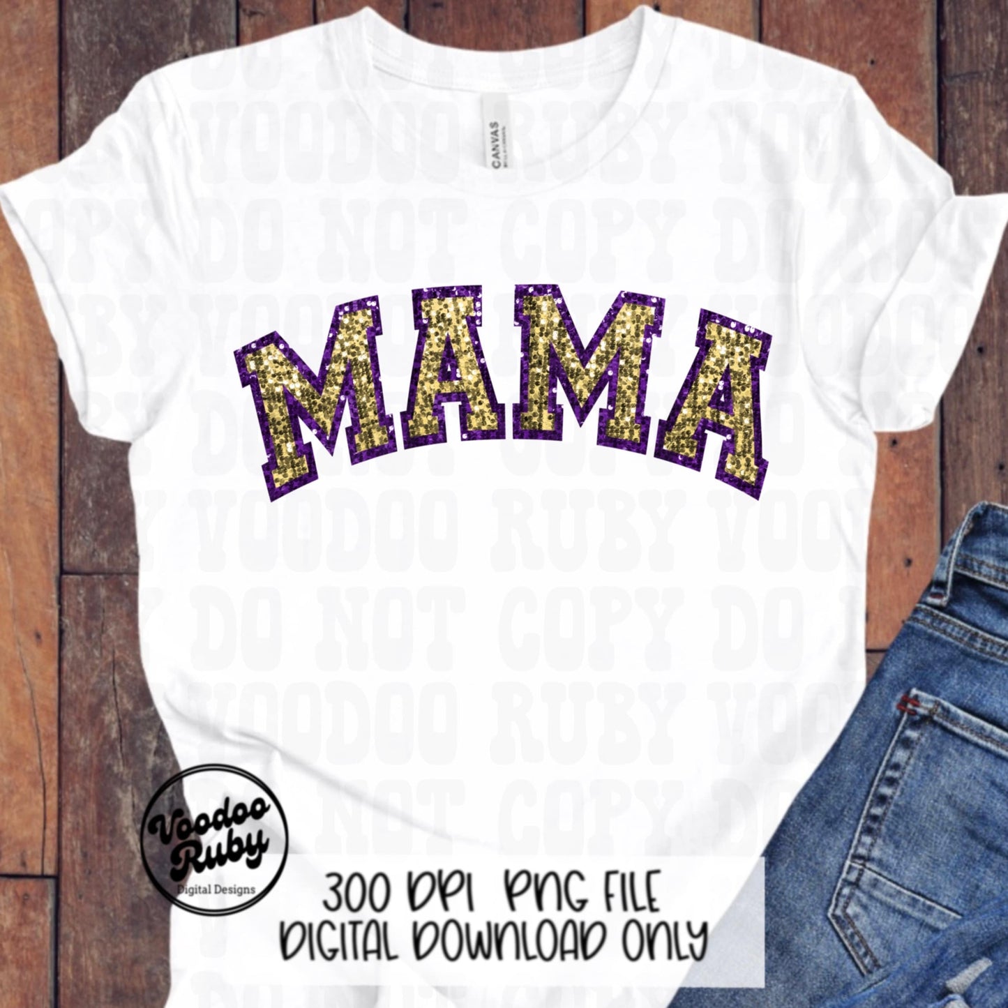 Sequin Mama PNG Design Faux Embroidery PNG Hand Drawn Digital Download Faux Sequins Mom png Printable Clip Art Faux Applique DTF