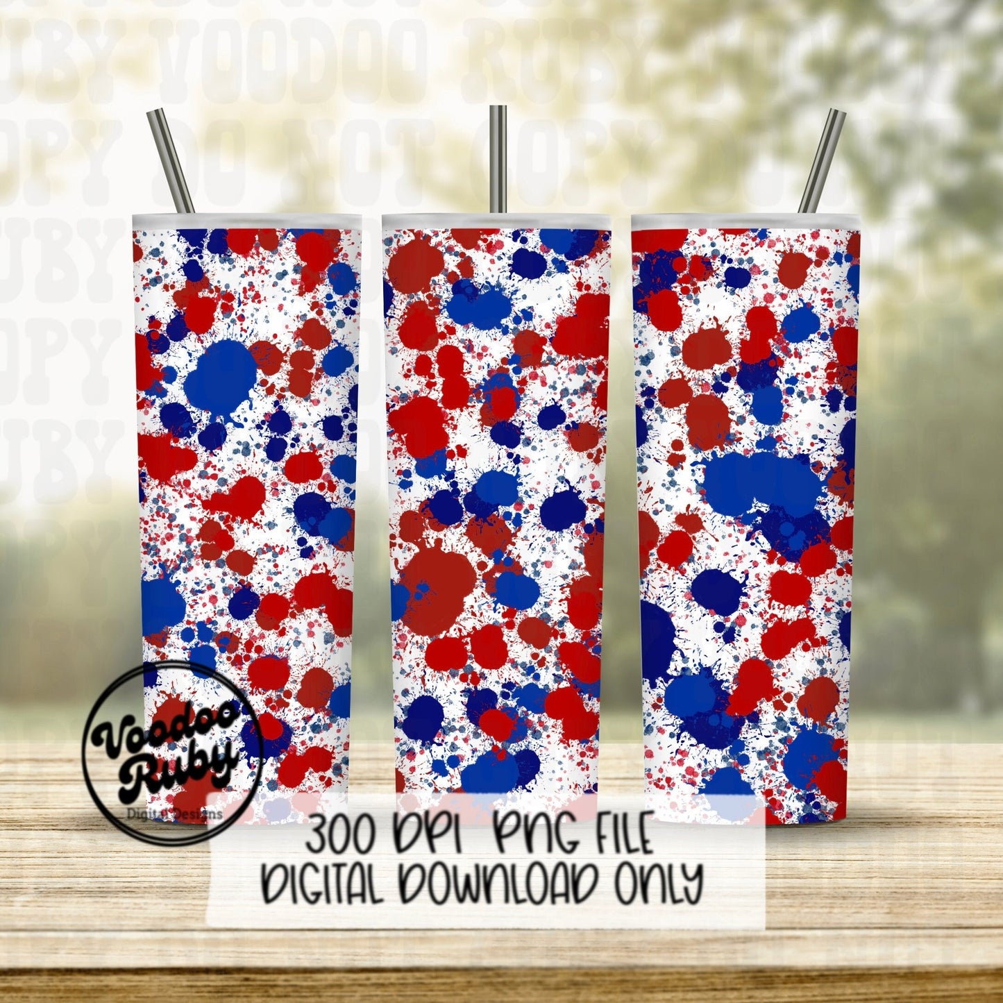 4th of July PNG Design Splatter Paint Digital Paper Sublimation Patriotic USA Hand Drawn Digital Download Red white and blue dtf Printable