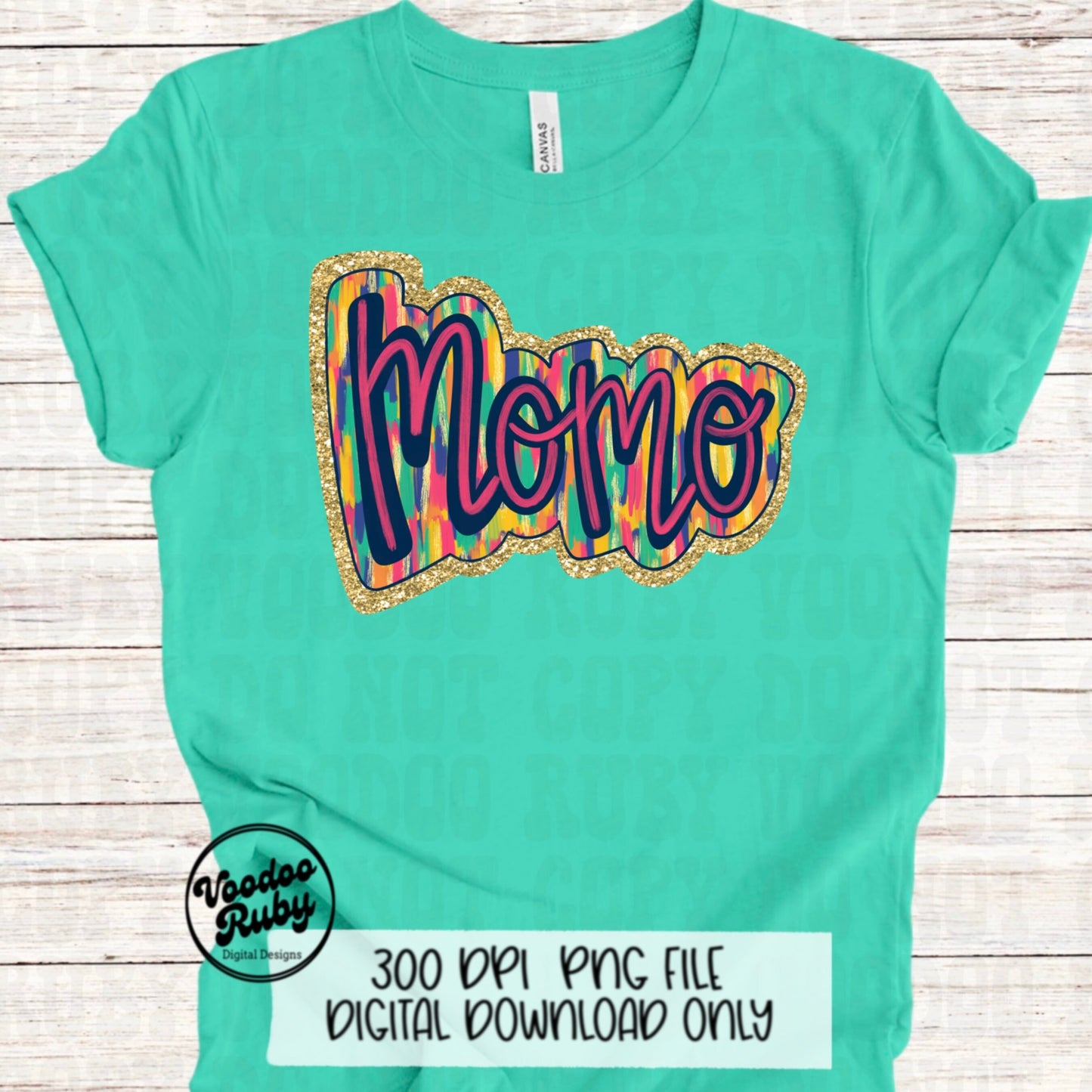 Glitter Momo PNG Sublimation Design Hand Drawn Digital Download Summer PNG Momo Clip Art Mom dtf Printable