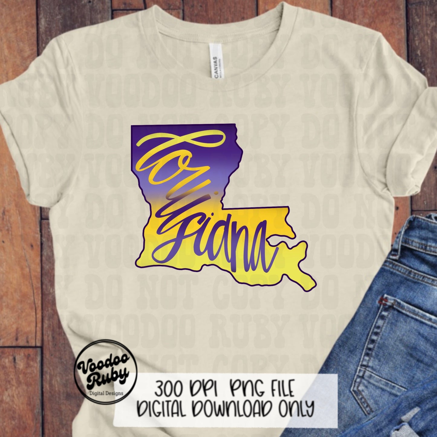 Louisiana PNG Design Hand Drawn Digital Download Sublimation Cajun png Louisiana DTF Printable Clip Art