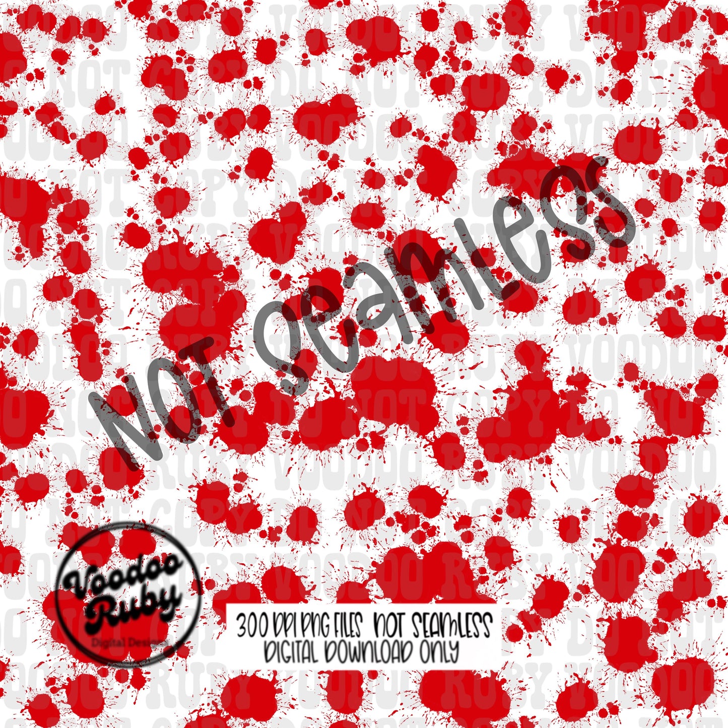 Blood Splatter PNG Design Bundle Sublimation Hand Drawn Digital Download Crime Show PNG Printable Red Splatter Paint Clip Art