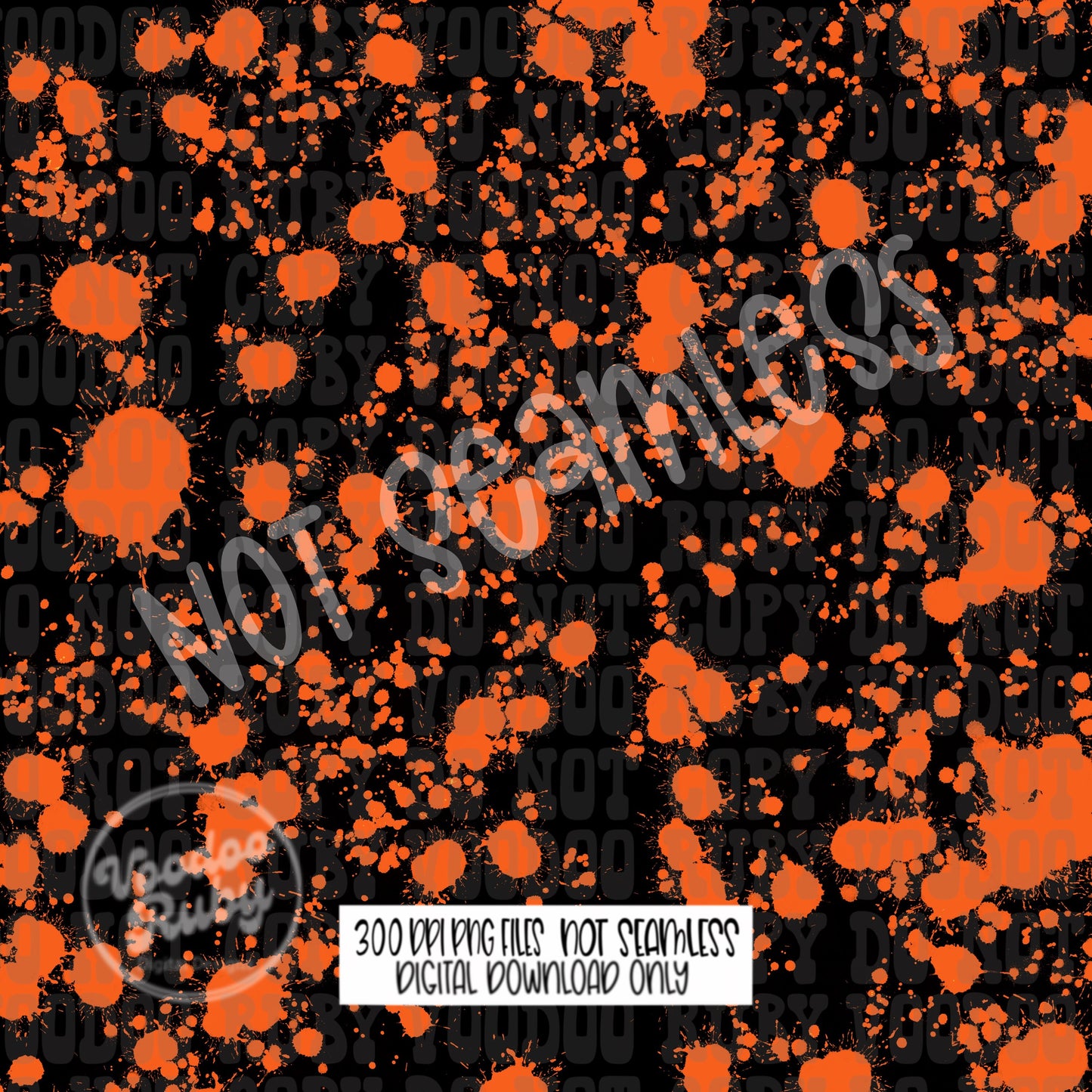 Halloween Paint Splatter Digital Paper PNG Bundle Sublimation Bleach Splatter Hand Drawn Digital Download Halloween PNG Halloween Printable