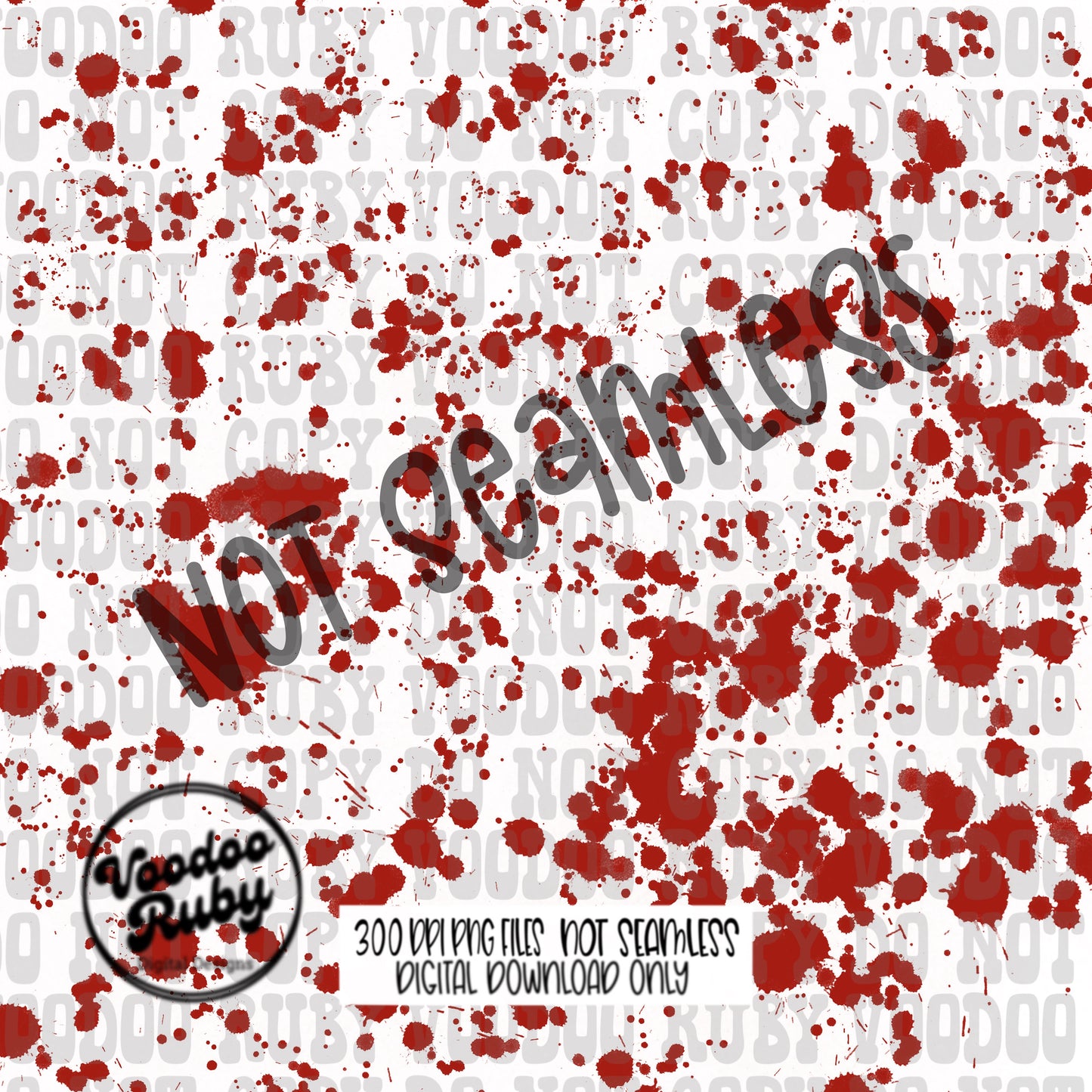 Blood Splatter PNG Design Bundle Sublimation Hand Drawn Digital Download Crime Show PNG Printable Red Splatter Paint Clip Art